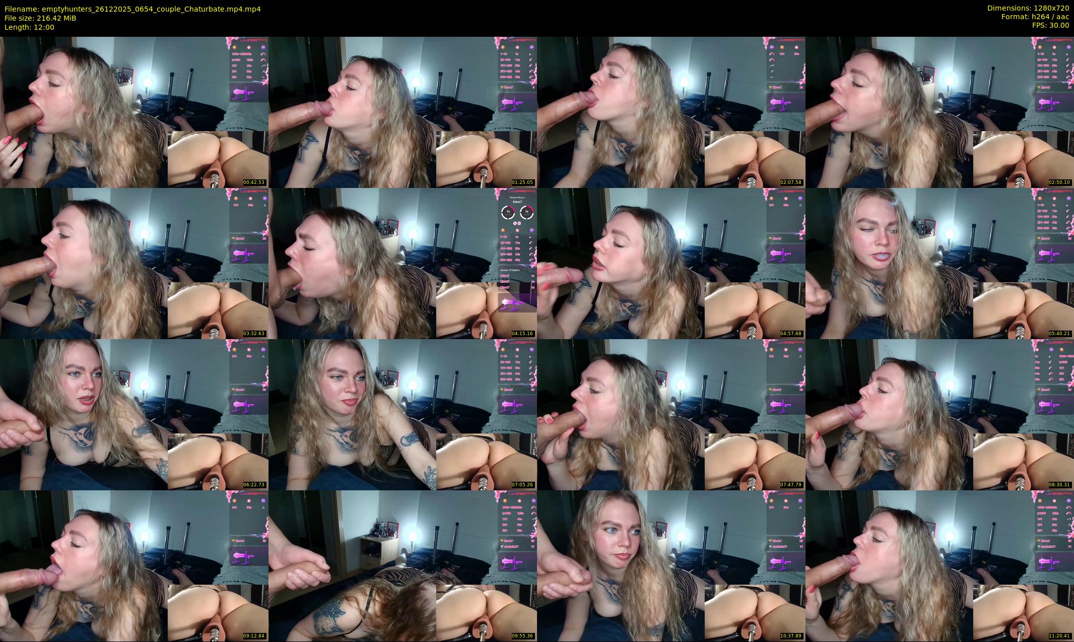 emptyhunters — 12 minute Chaturbate couple cam show recording, 720p, Dec 26, 2025