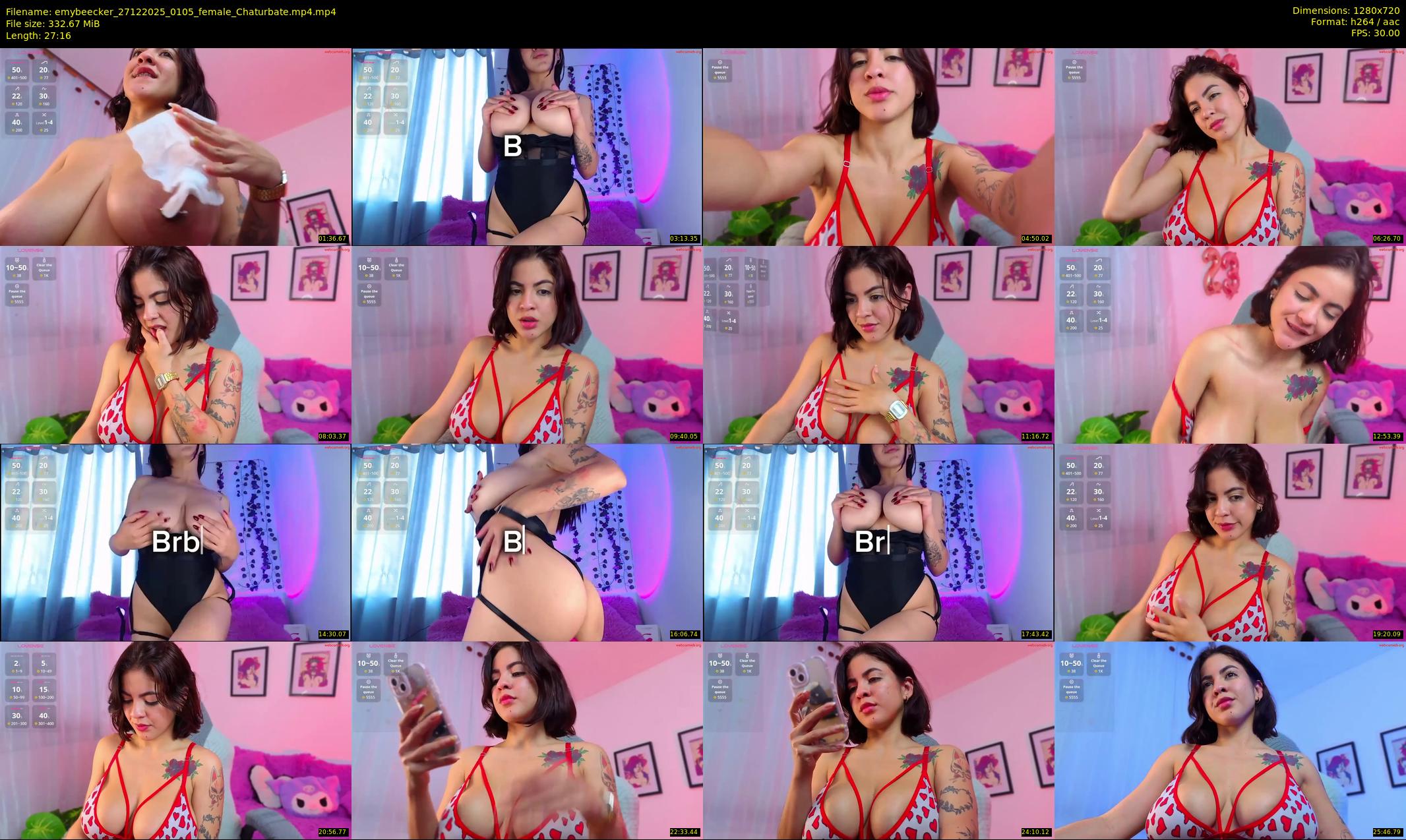 emybeecker — 28 minute Chaturbate female cam show recording, 720p, Dec 27, 2025