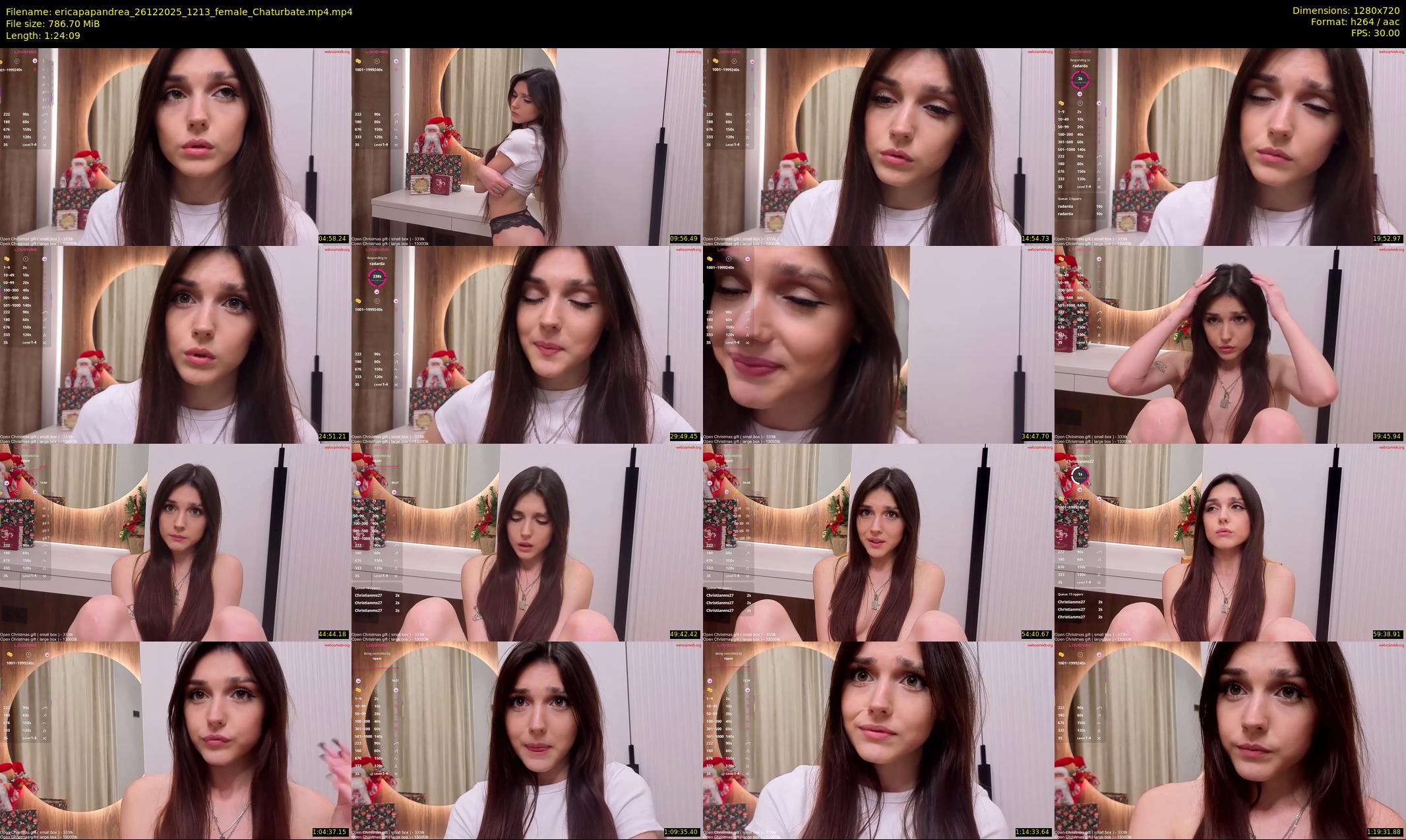 ericapapandrea — 85 minute Chaturbate female cam show recording, 720p, Dec 26, 2025