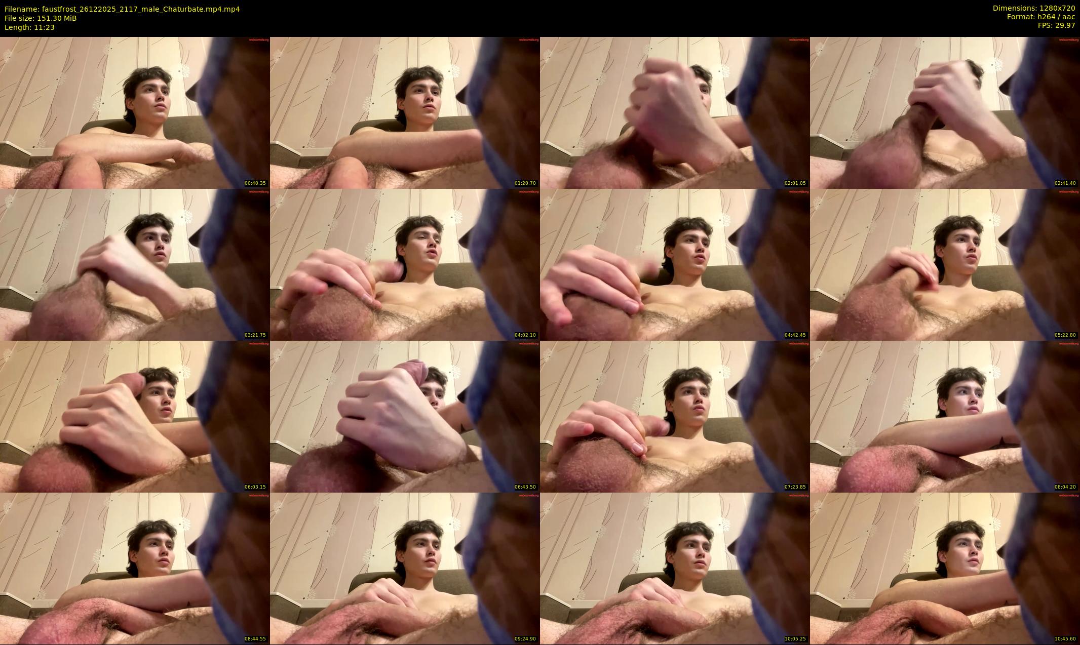 faustfrost — 12 minute Chaturbate male cam show recording, 720p, Dec 26, 2025