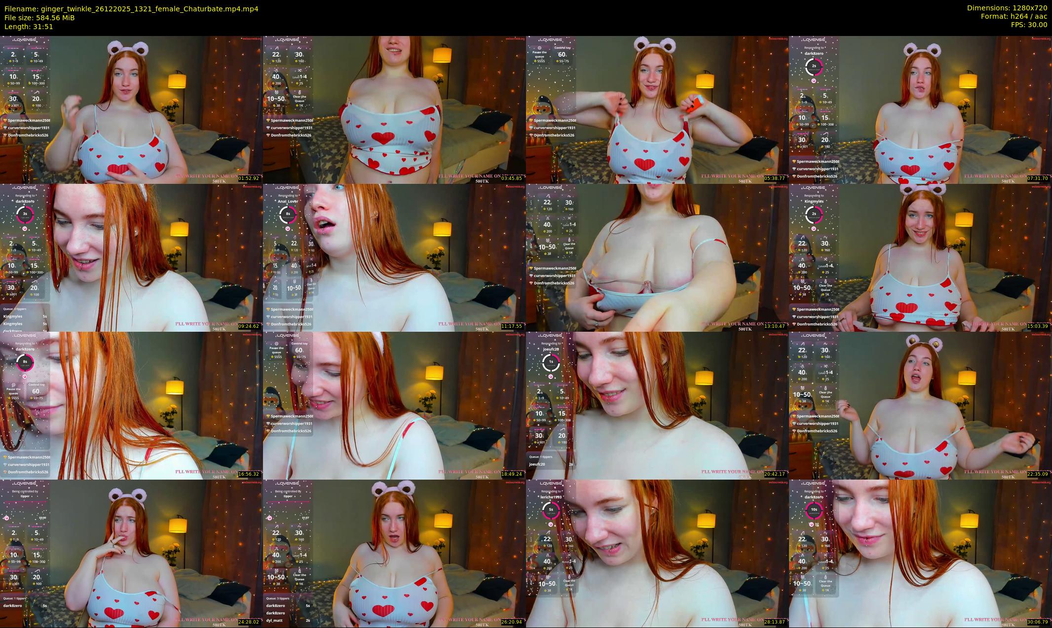 ginger_twinkle — 32 minute Chaturbate female cam show recording, 720p, Dec 26, 2025
