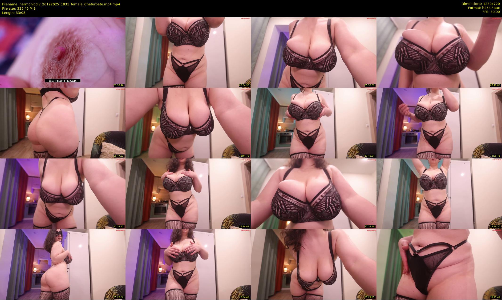 harmonicdiv — 34 minute Chaturbate female cam show recording, 720p, Dec 26, 2025