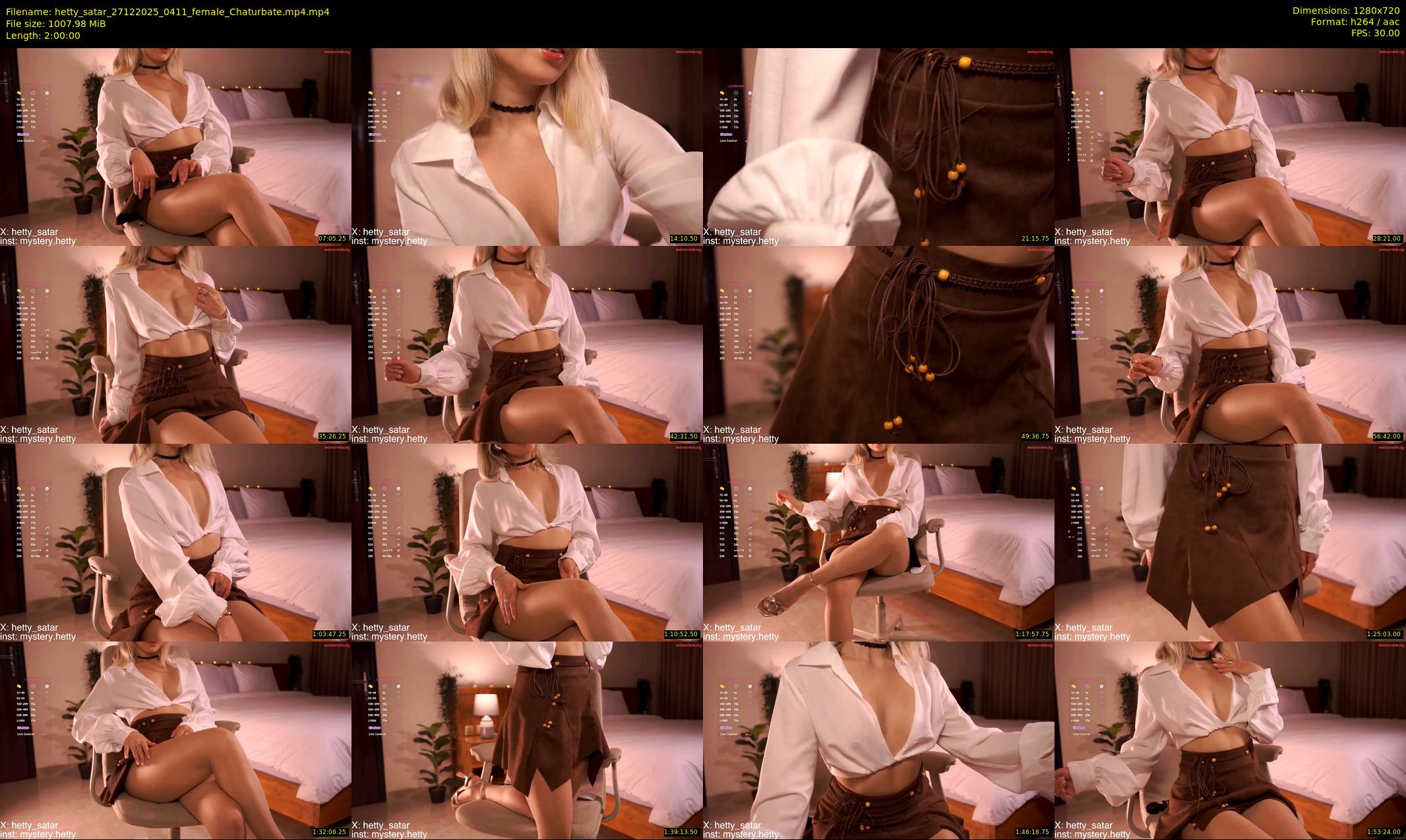 hetty_satar — 120 minute Chaturbate female cam show recording, 720p, Dec 27, 2025