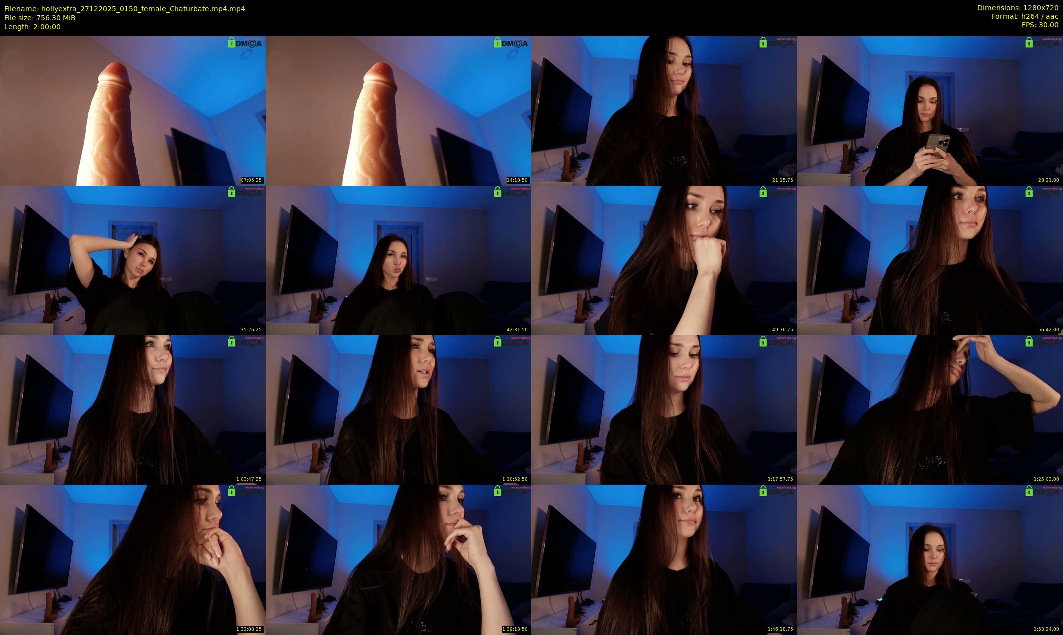 hollyextra — 120 minute Chaturbate female cam show recording, 720p, Dec 27, 2025