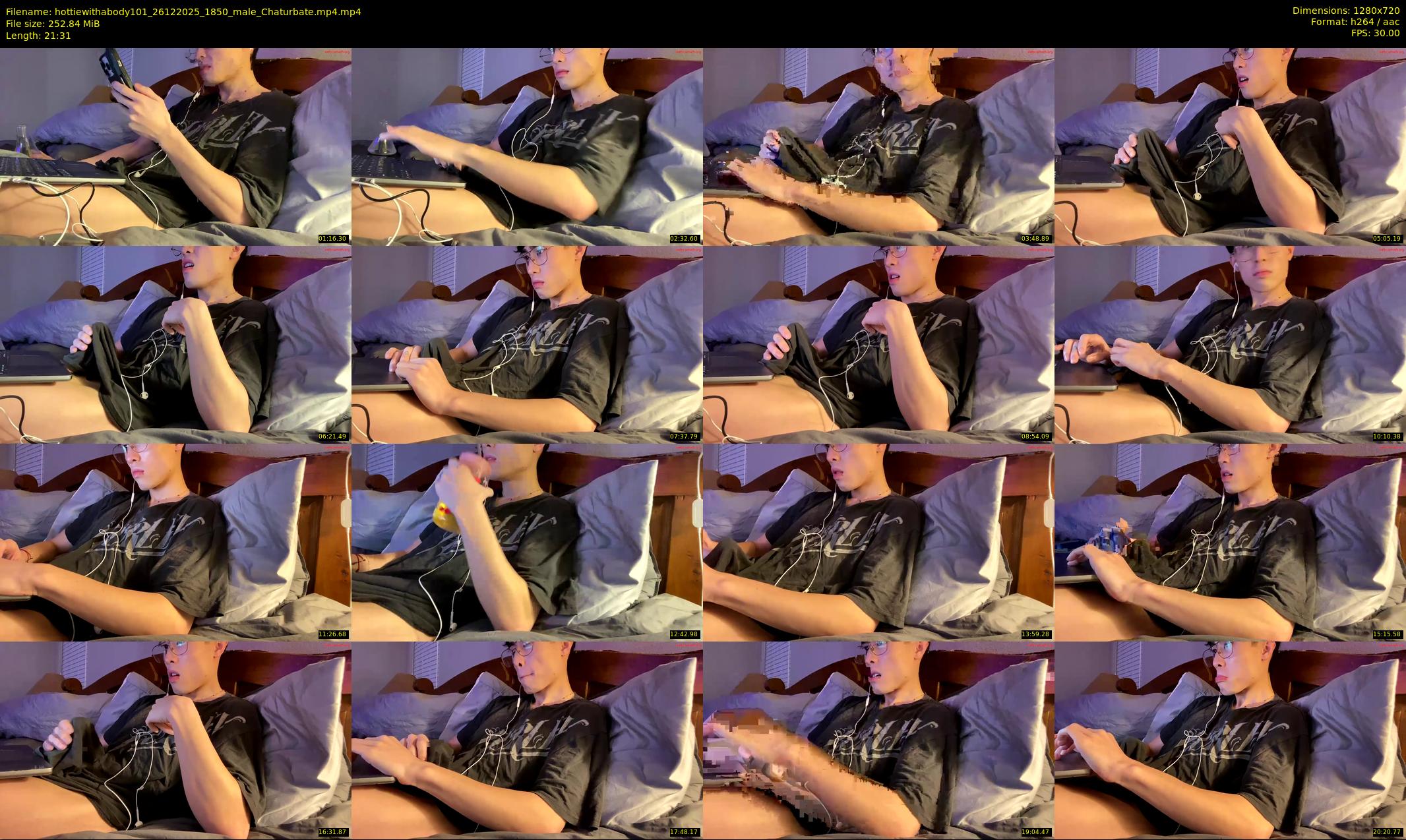 hottiewithabody101 — 22 minute Chaturbate male cam show recording, 720p, Dec 26, 2025