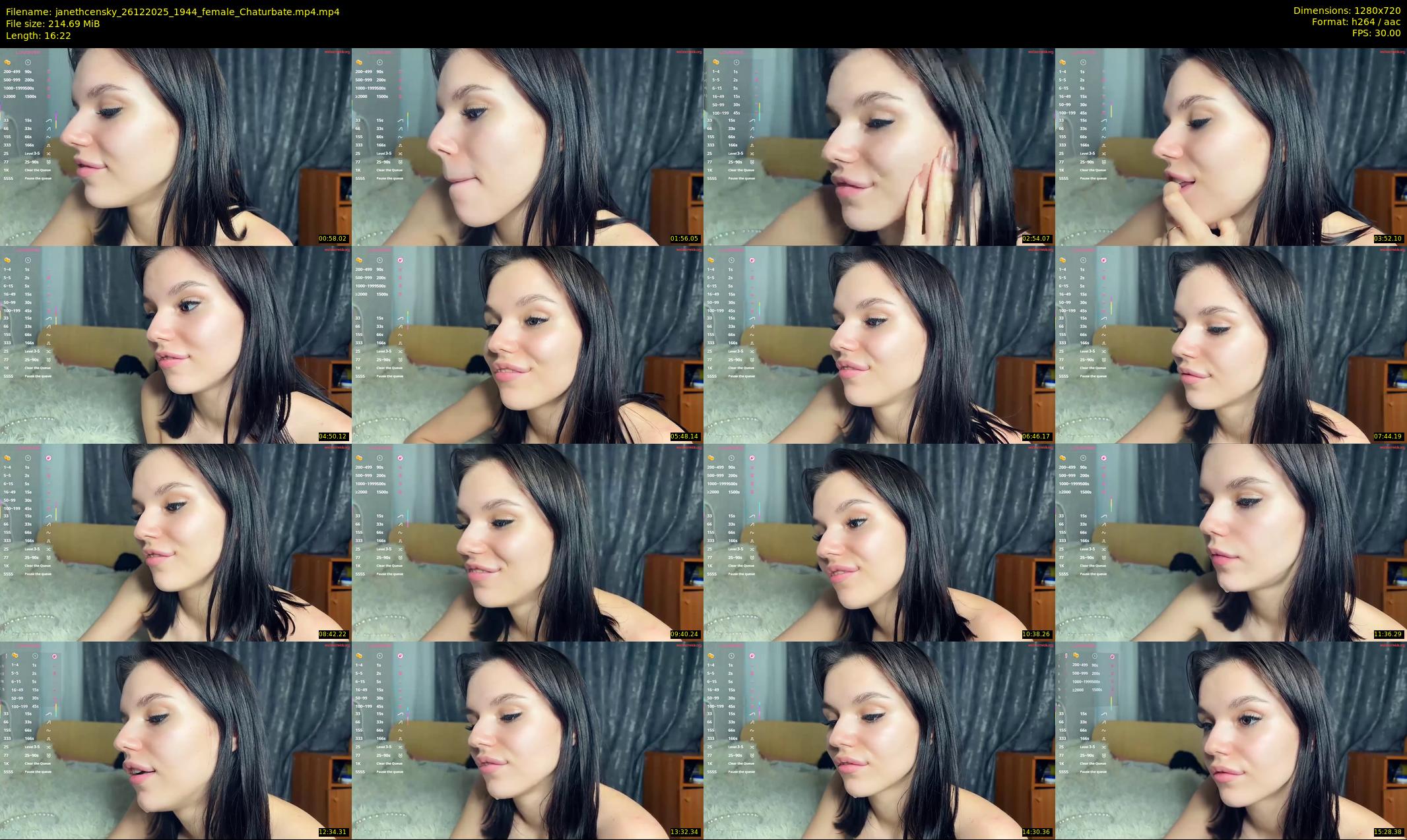 janethcensky — 17 minute Chaturbate female cam show recording, 720p, Dec 26, 2025