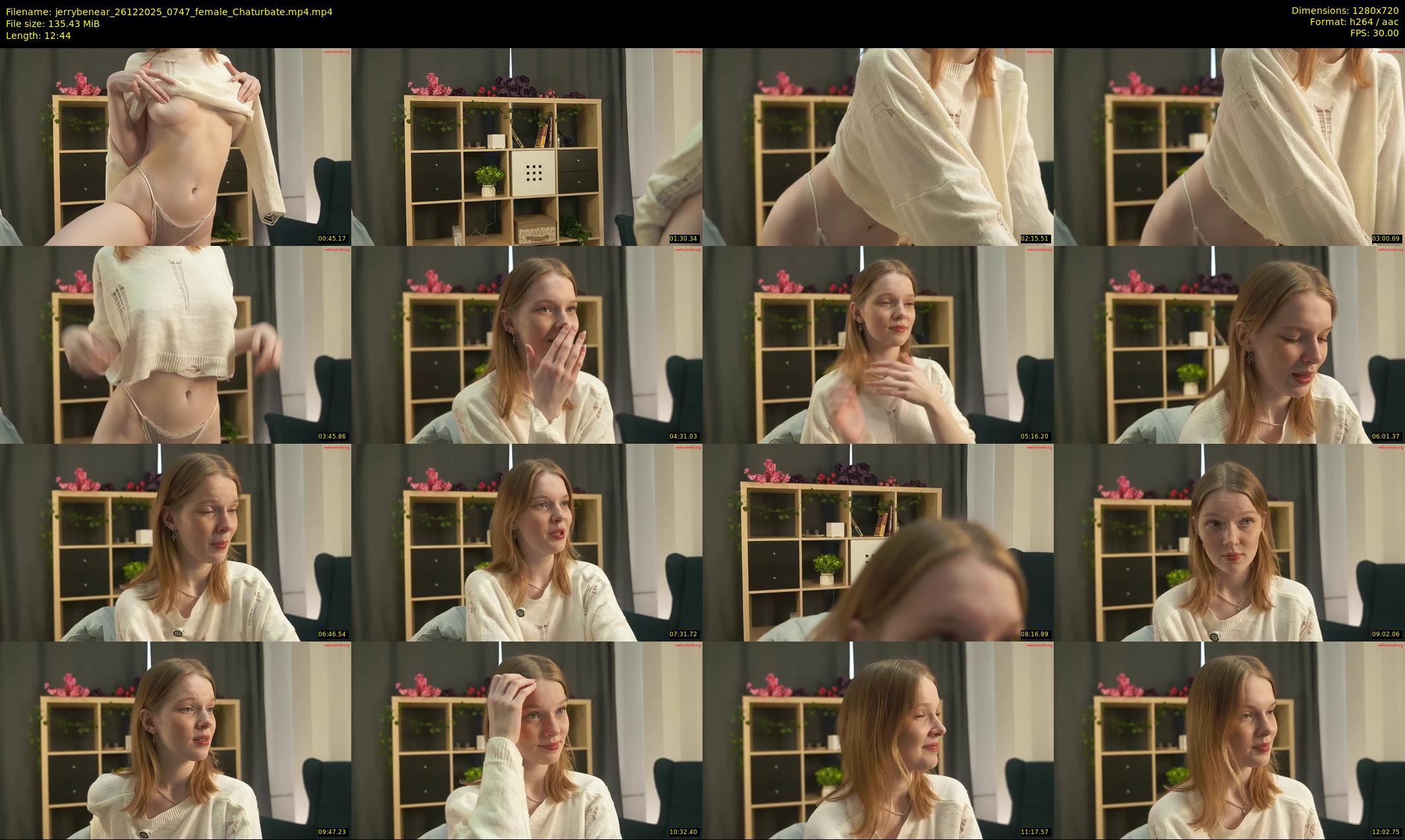 jerrybenear — 13 minute Chaturbate female cam show recording, 720p, Dec 26, 2025