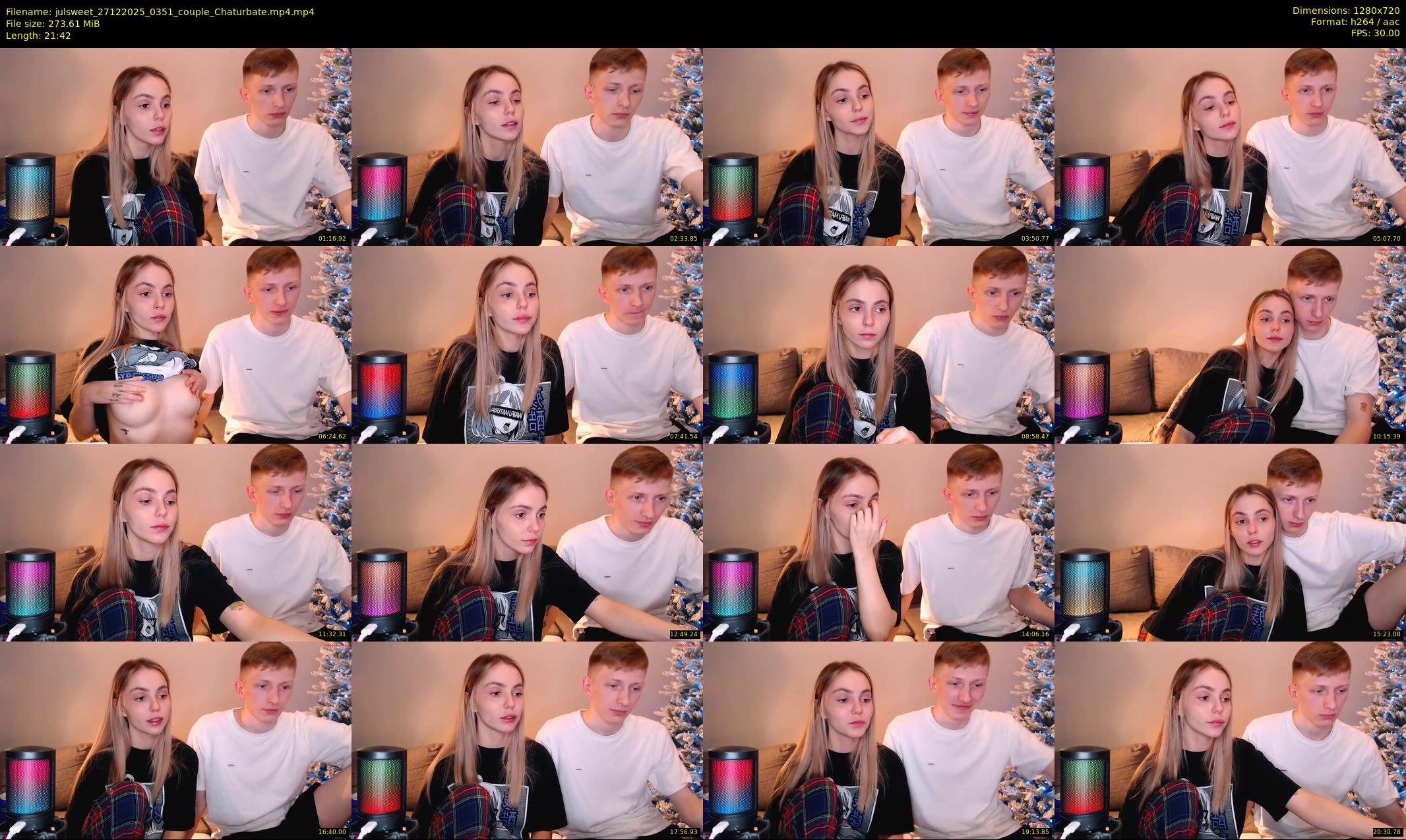 julsweet — 22 minute Chaturbate male cam show recording, 720p, Dec 27, 2025