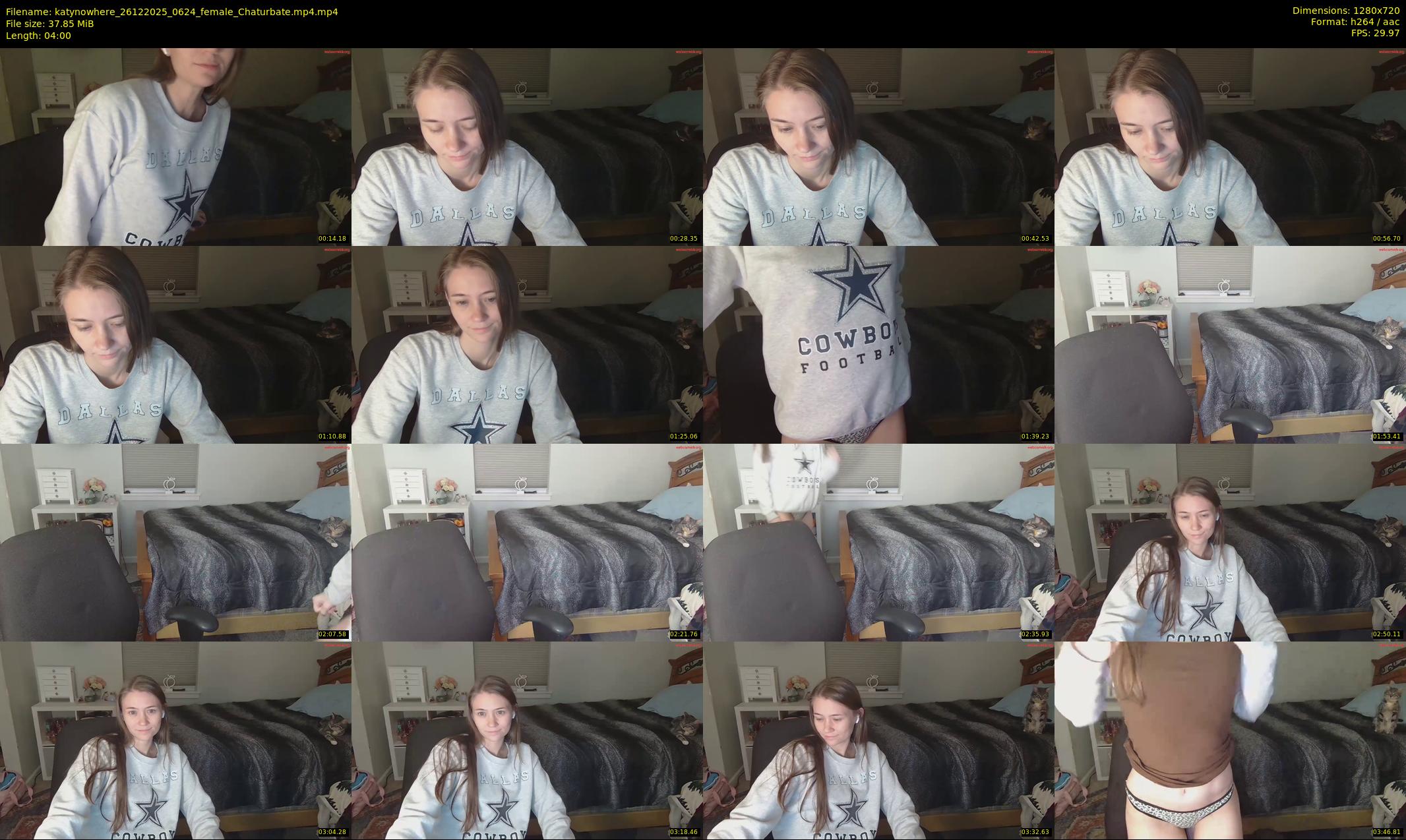 katynowhere — 4 minute Chaturbate female cam show recording, 720p, Dec 26, 2025