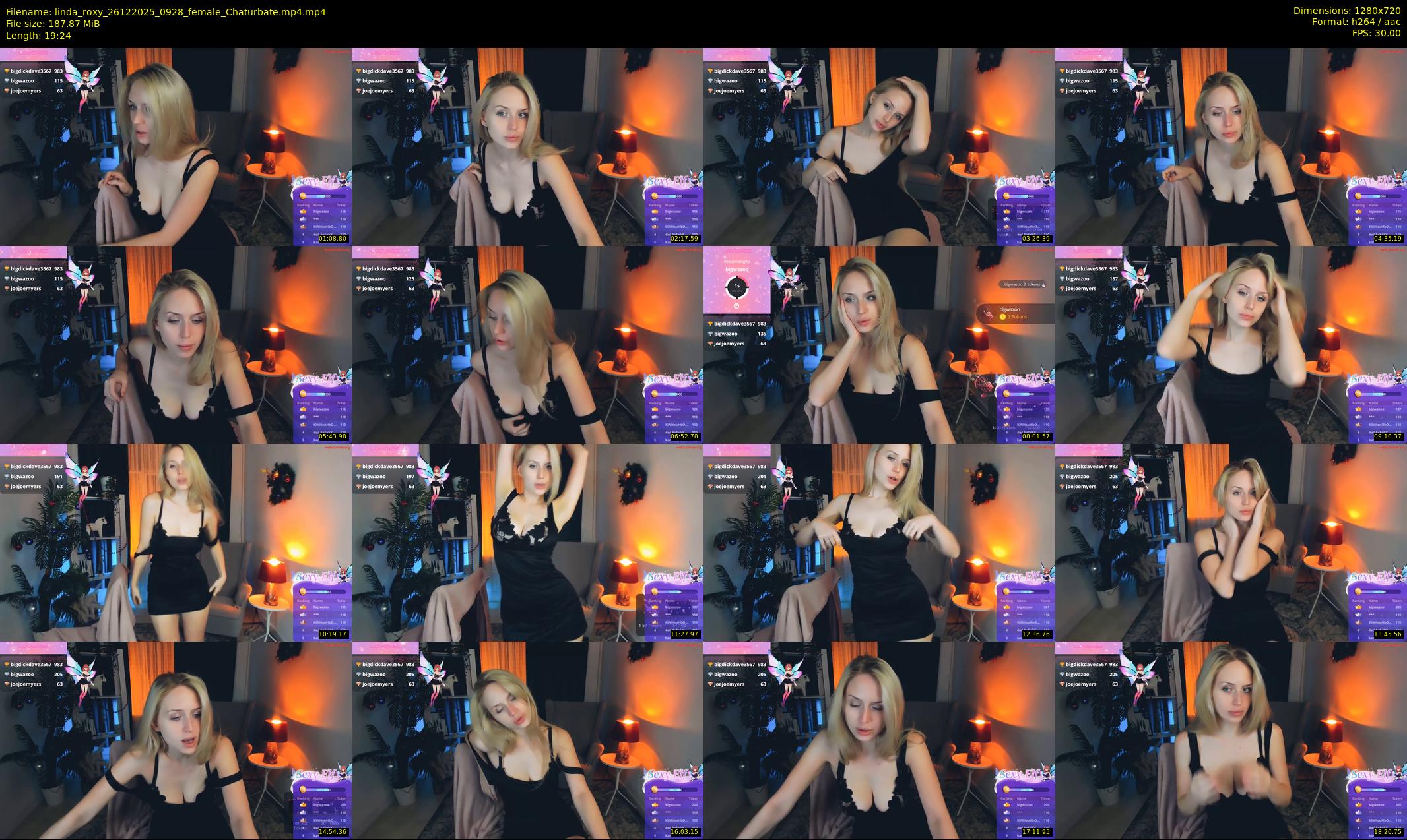 linda_roxy — 20 minute Chaturbate female cam show recording, 720p, Dec 26, 2025