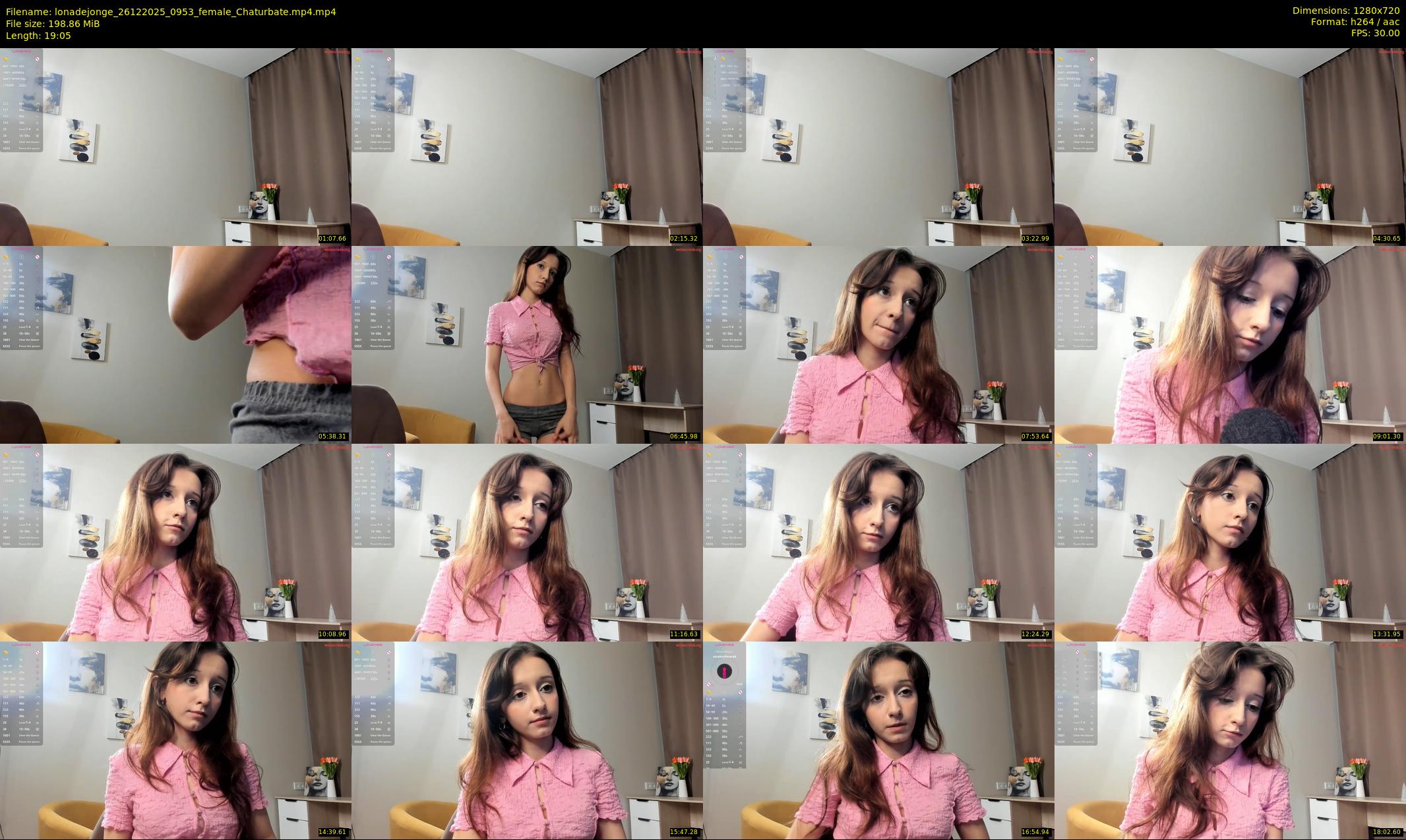 lonadejonge — 20 minute Chaturbate female cam show recording, 720p, Dec 26, 2025