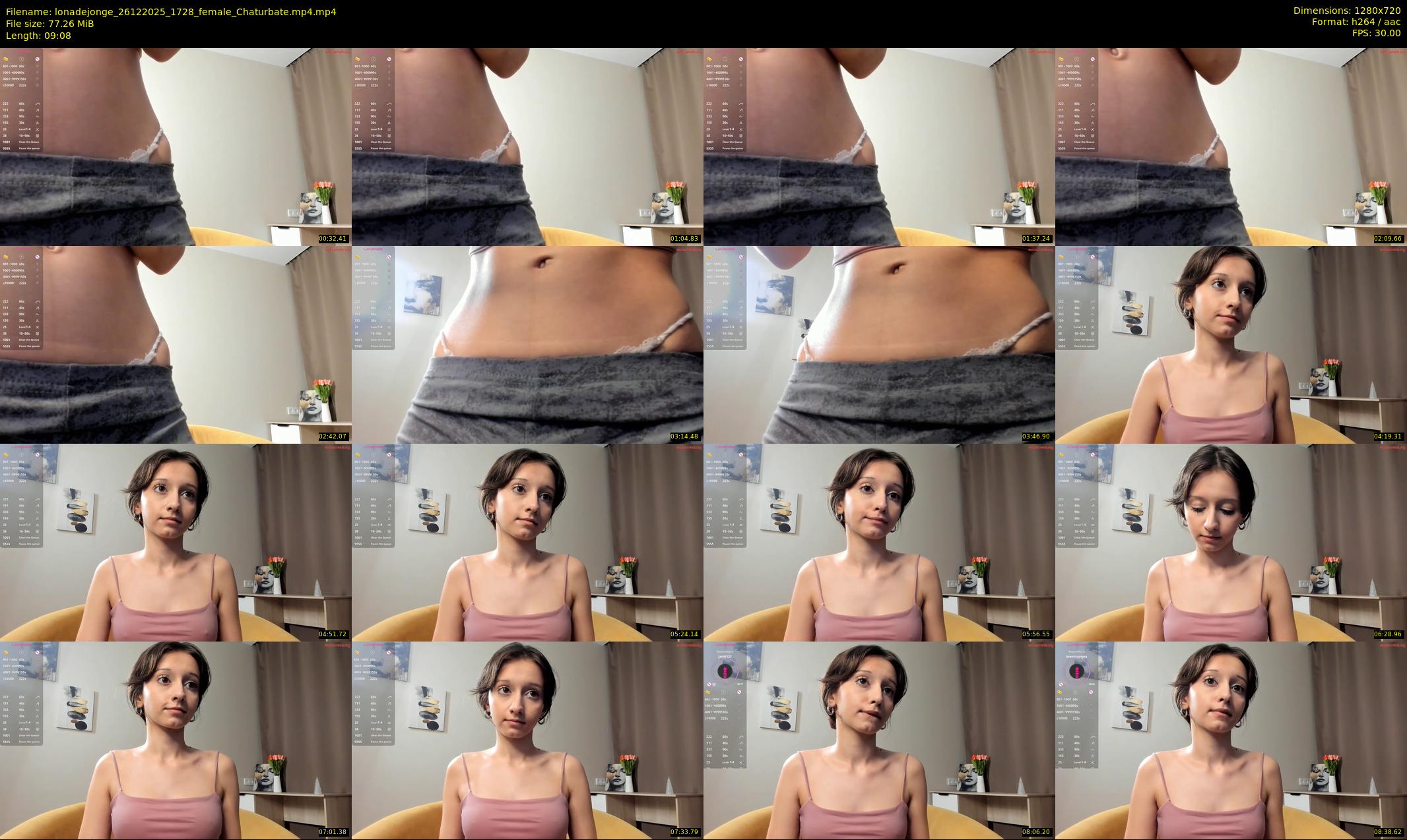 lonadejonge — 10 minute Chaturbate female cam show recording, 720p, Dec 26, 2025