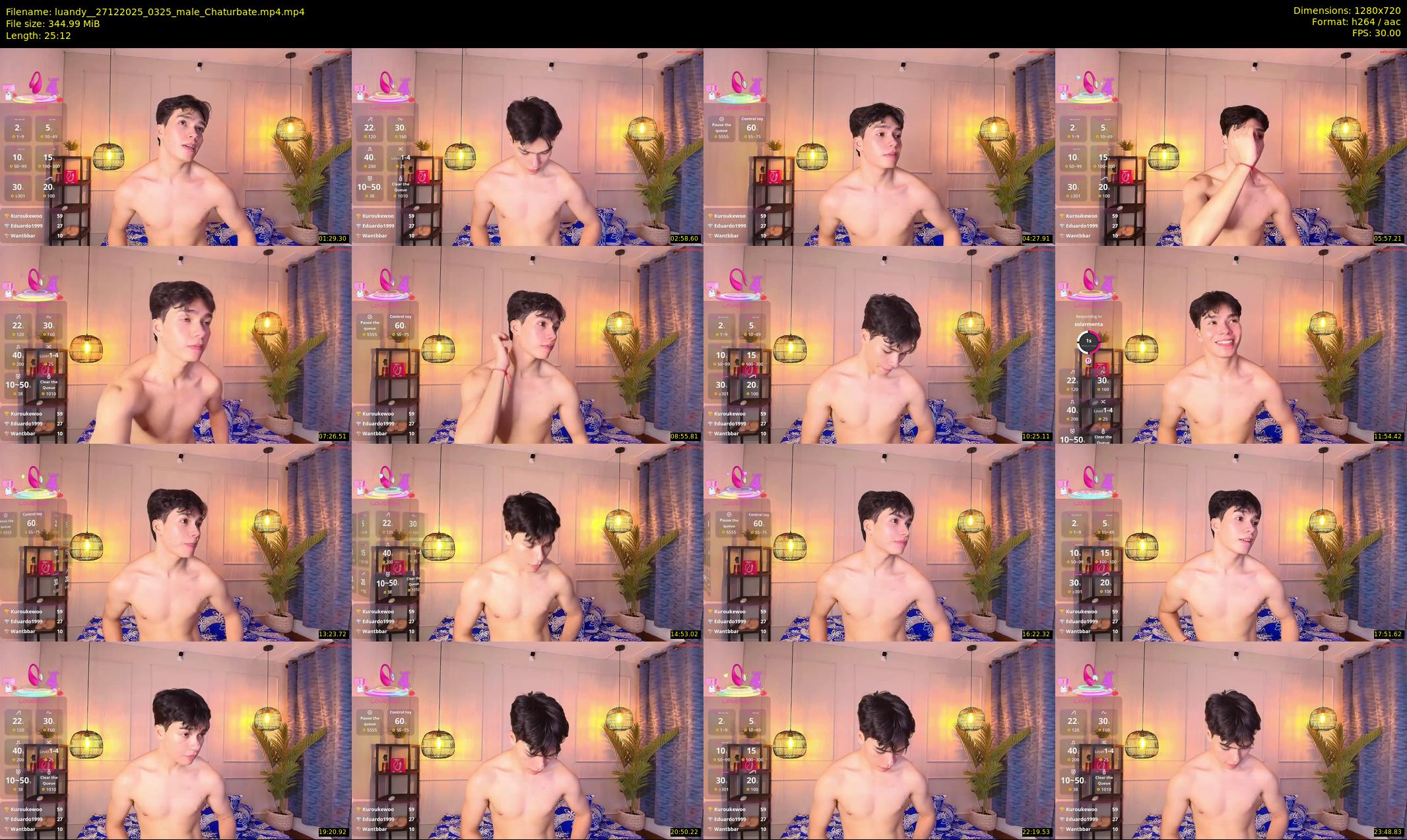luandy_ — 26 minute Chaturbate male cam show recording, 720p, Dec 27, 2025