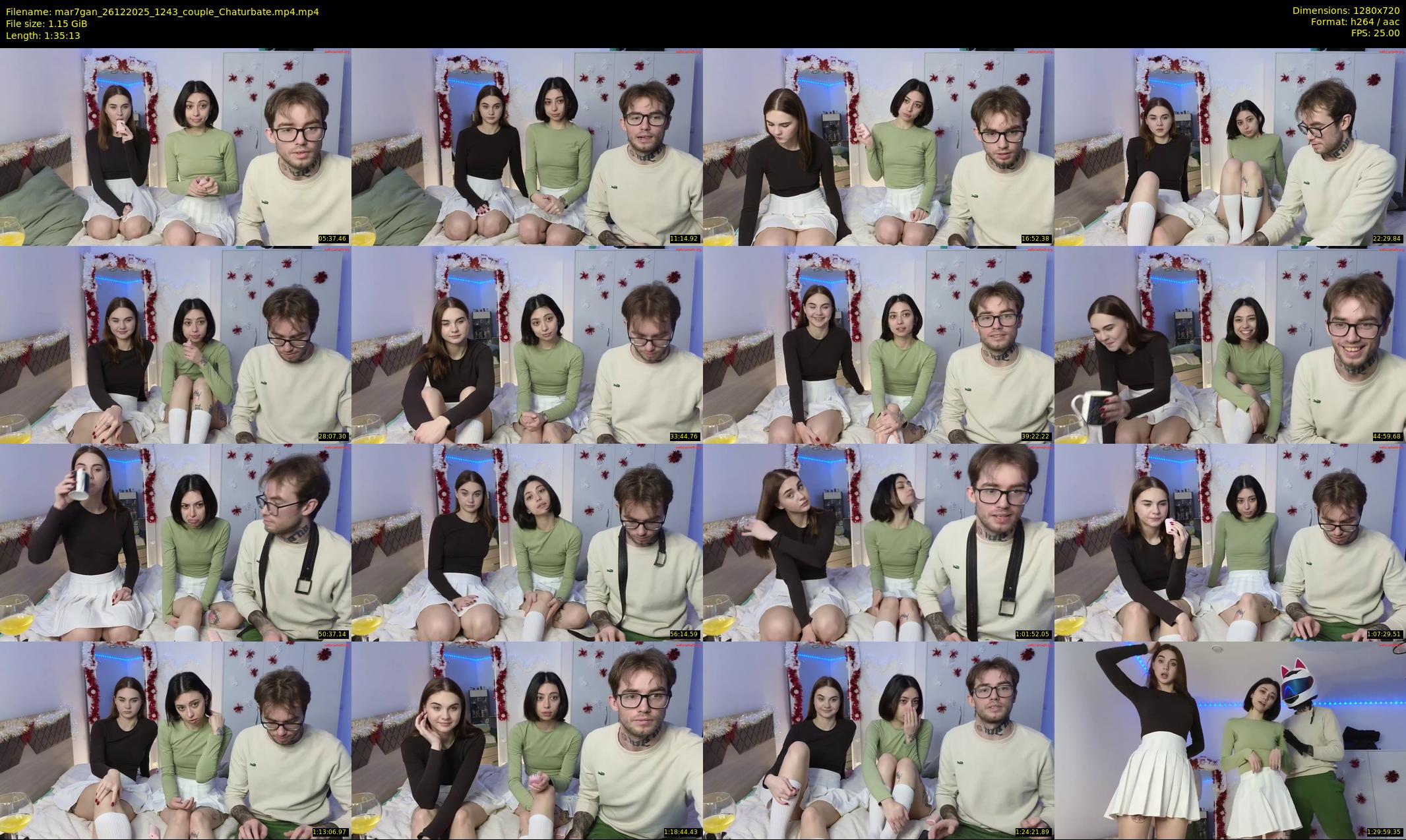 mar7gan — 96 minute Chaturbate couple cam show recording, 720p, Dec 26, 2025