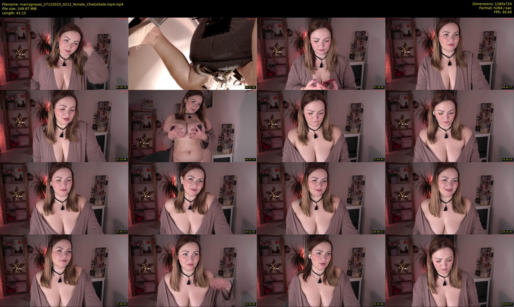 marrygrayes — 42 minute Chaturbate female cam show recording, 720p, Dec 27, 2025