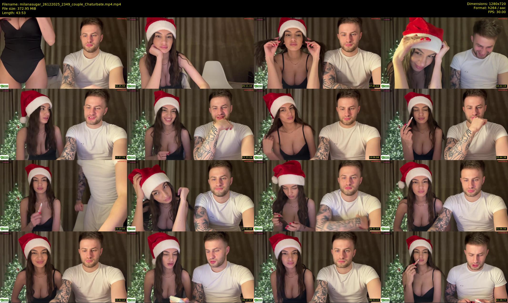milanasugar — 44 minute Chaturbate couple cam show recording, 720p, Dec 26, 2025