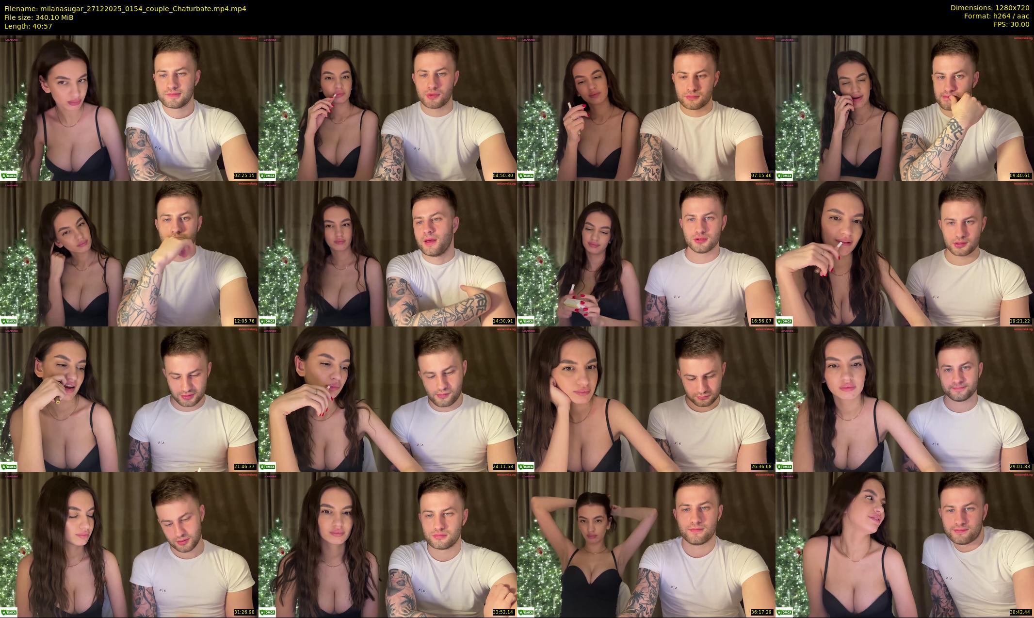 milanasugar — 41 minute Chaturbate couple cam show recording, 720p, Dec 27, 2025