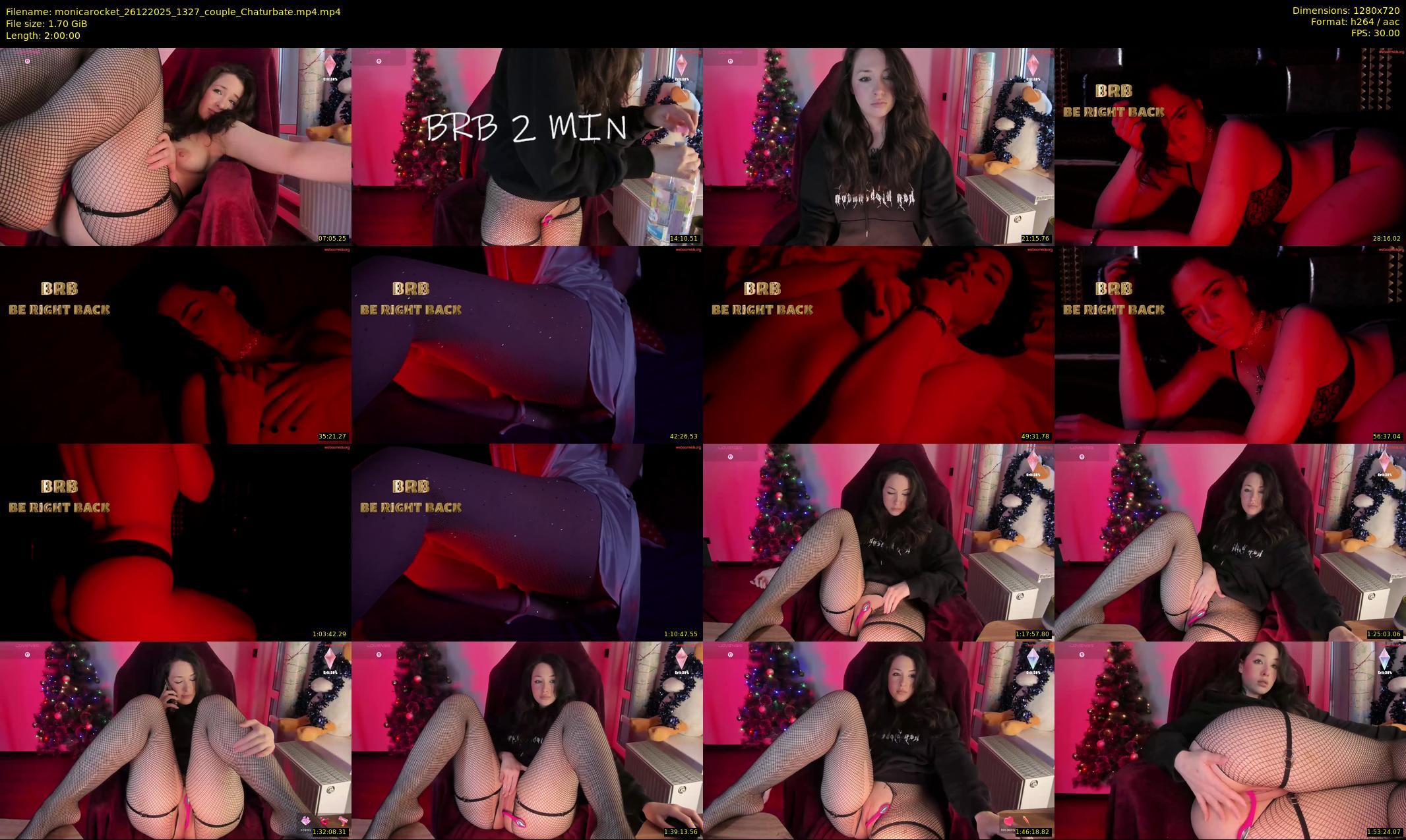 monicarocket — 120 minute Chaturbate female cam show recording, 720p, Dec 26, 2025