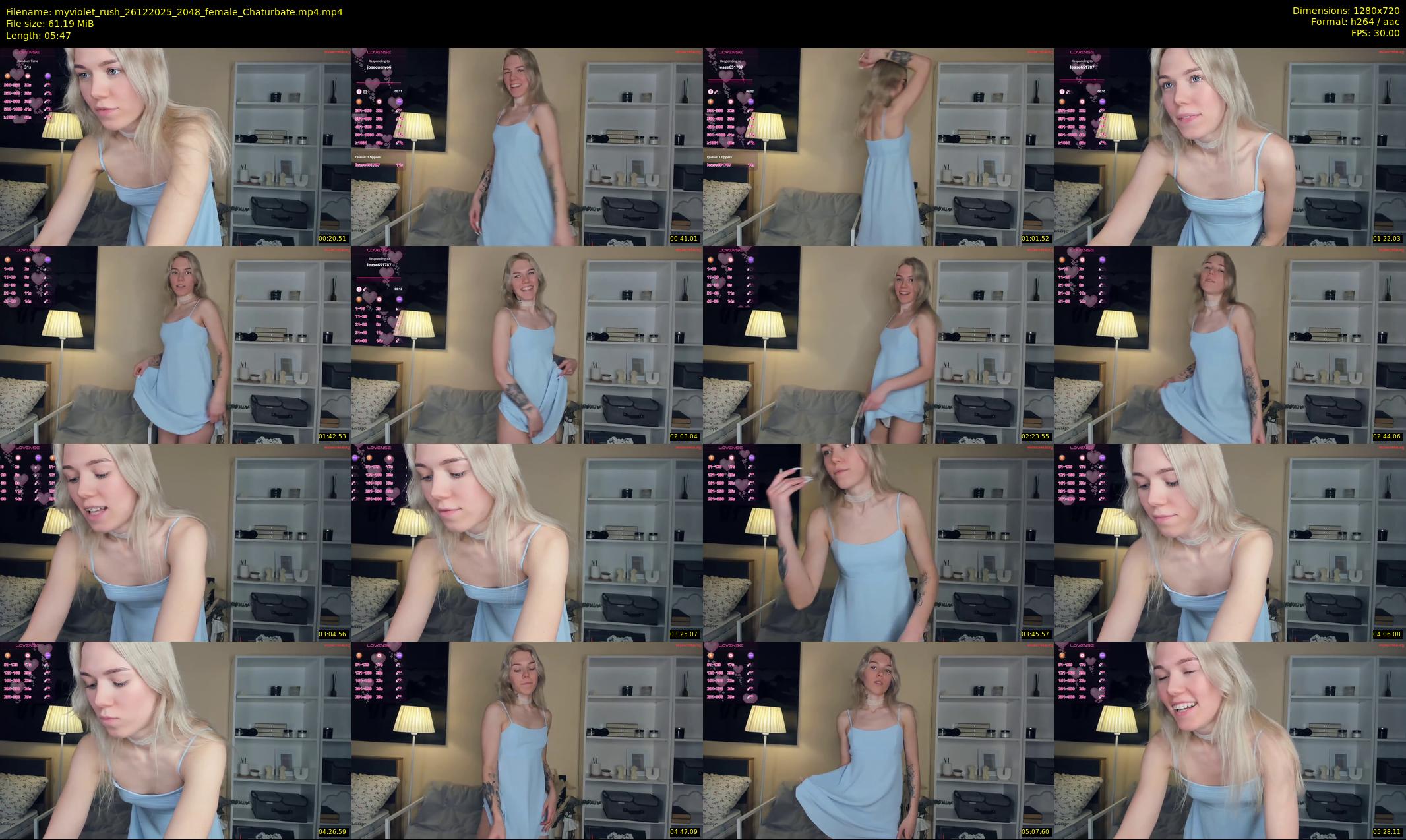 myviolet_rush — 6 minute Chaturbate female cam show recording, 720p, Dec 26, 2025