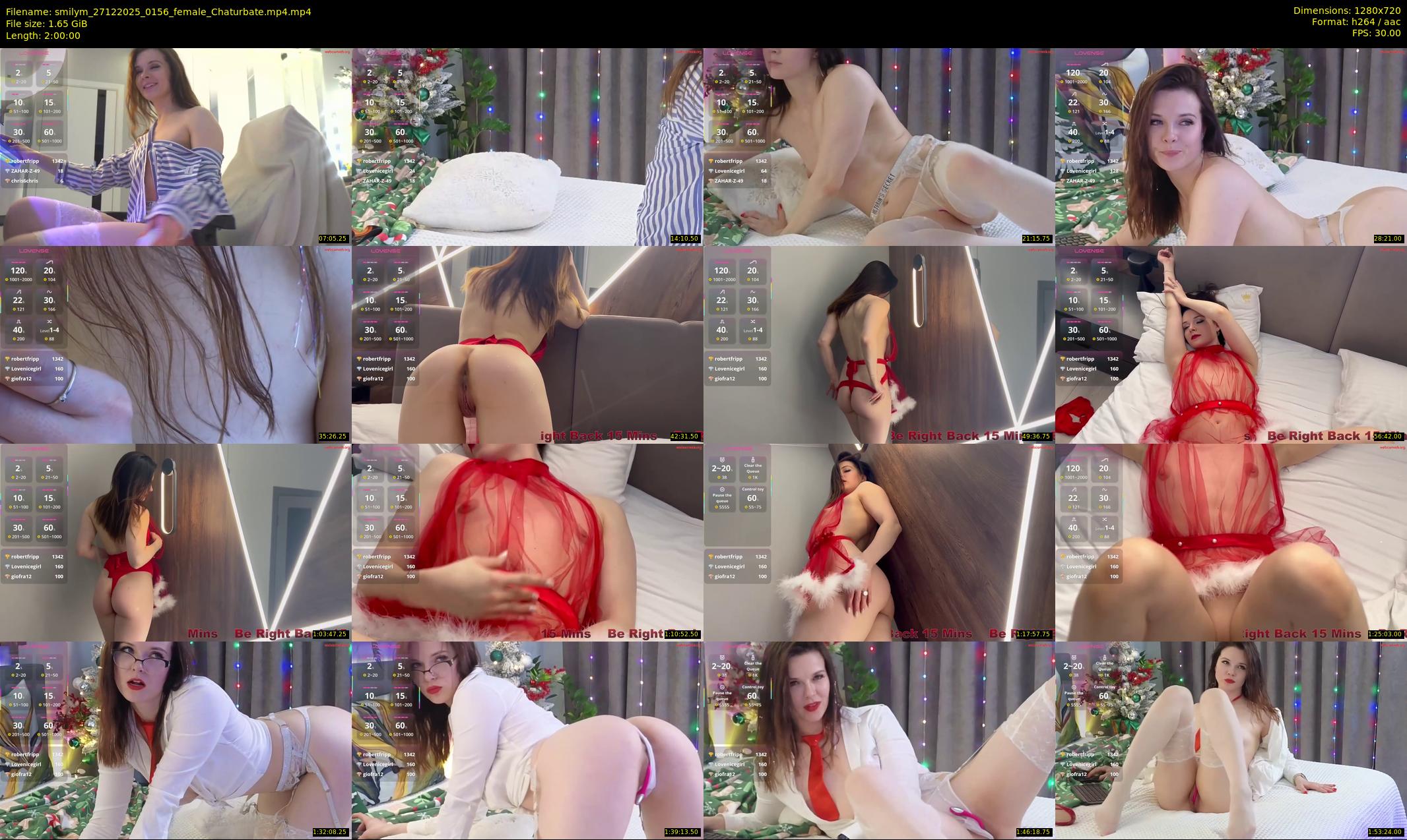 smilym — 120 minute Chaturbate female cam show recording, 720p, Dec 27, 2025