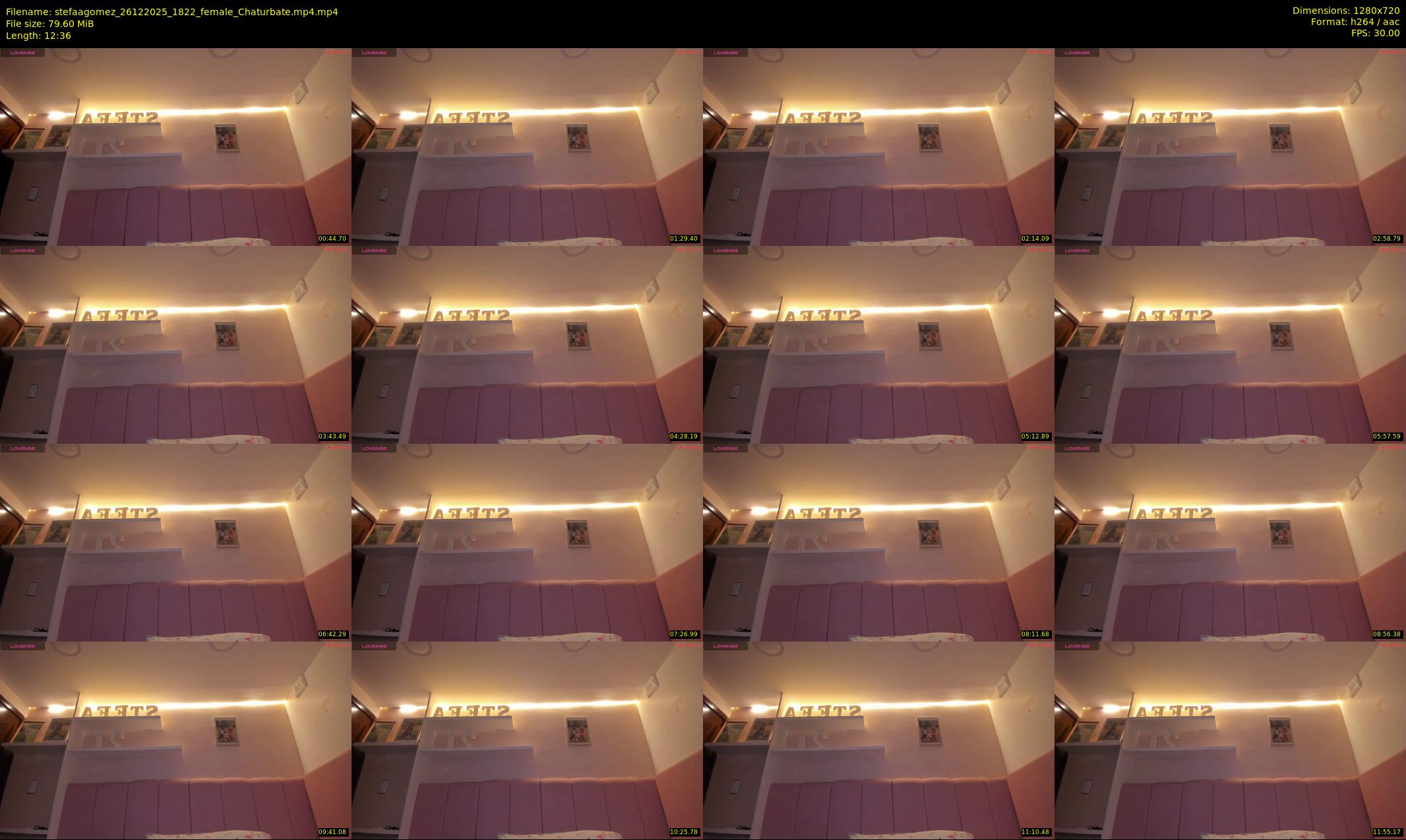 stefaagomez — 13 minute Chaturbate female cam show recording, 720p, Dec 26, 2025