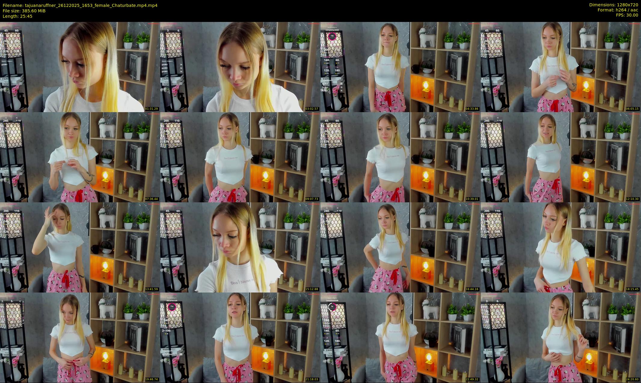 tajuanaruffner — 26 minute Chaturbate female cam show recording, 720p, Dec 26, 2025
