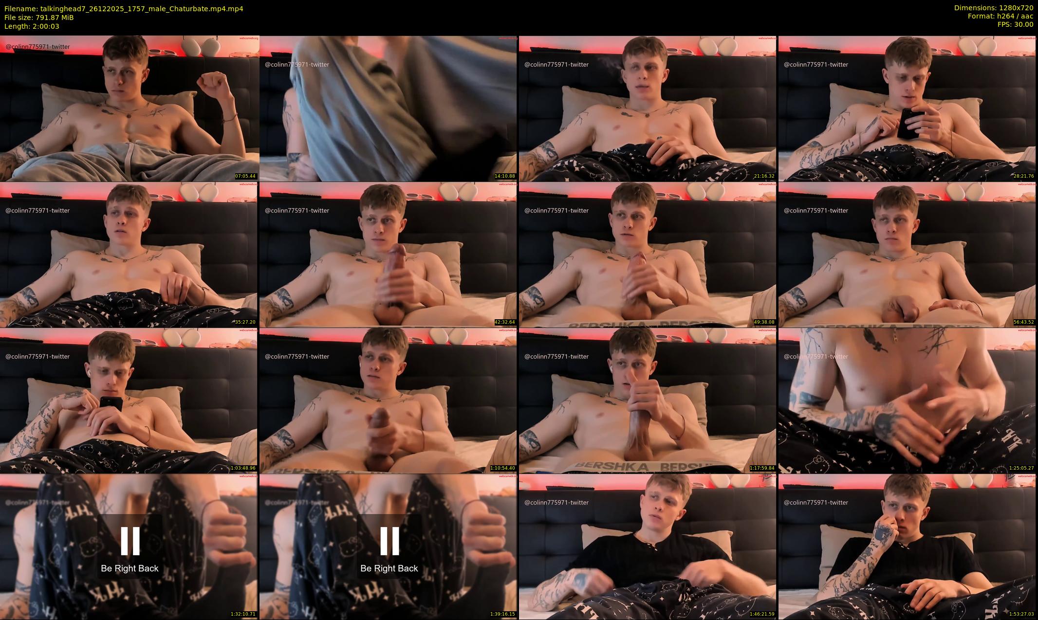 talkinghead7 — 121 minute Chaturbate male cam show recording, 720p, Dec 26, 2025