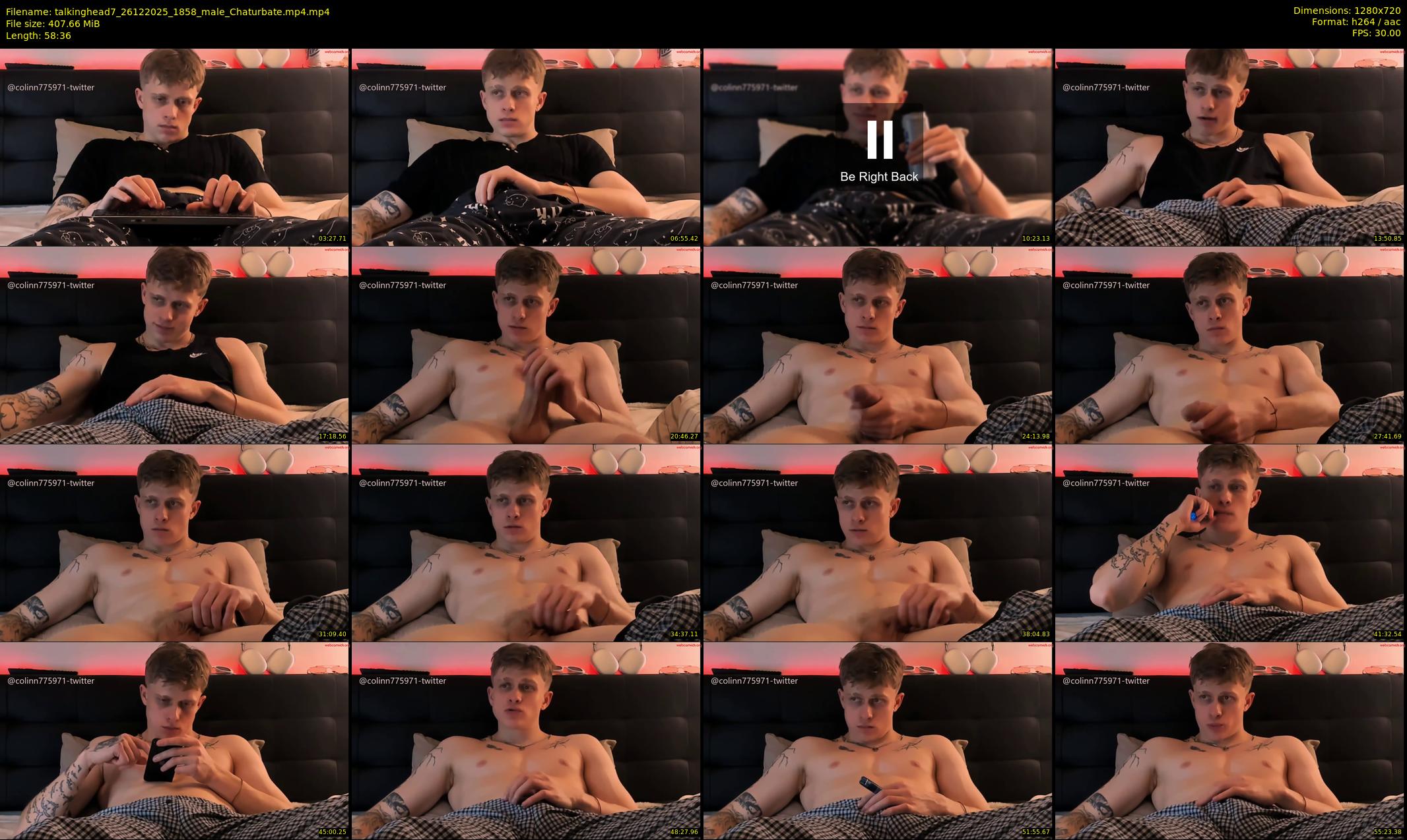 talkinghead7 — 59 minute Chaturbate male cam show recording, 720p, Dec 26, 2025