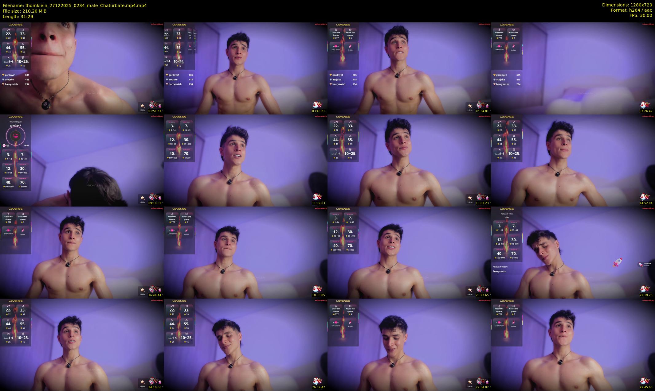 thomklein — 32 minute Chaturbate male cam show recording, 720p, Dec 27, 2025