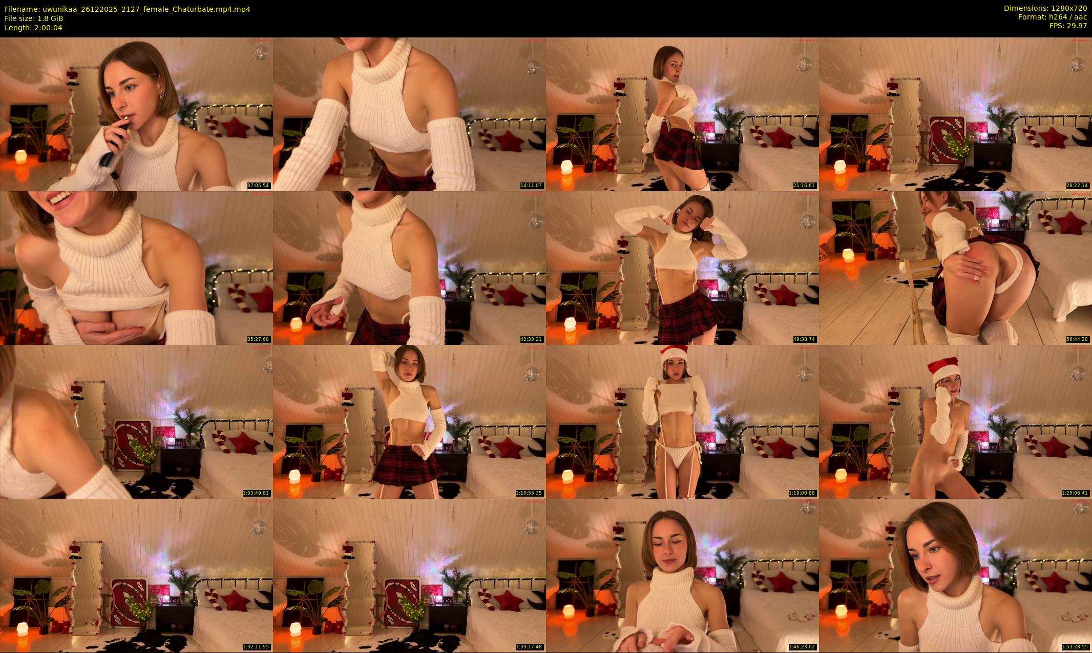 uwunikaa — 121 minute Chaturbate female cam show recording, 720p, Dec 26, 2025