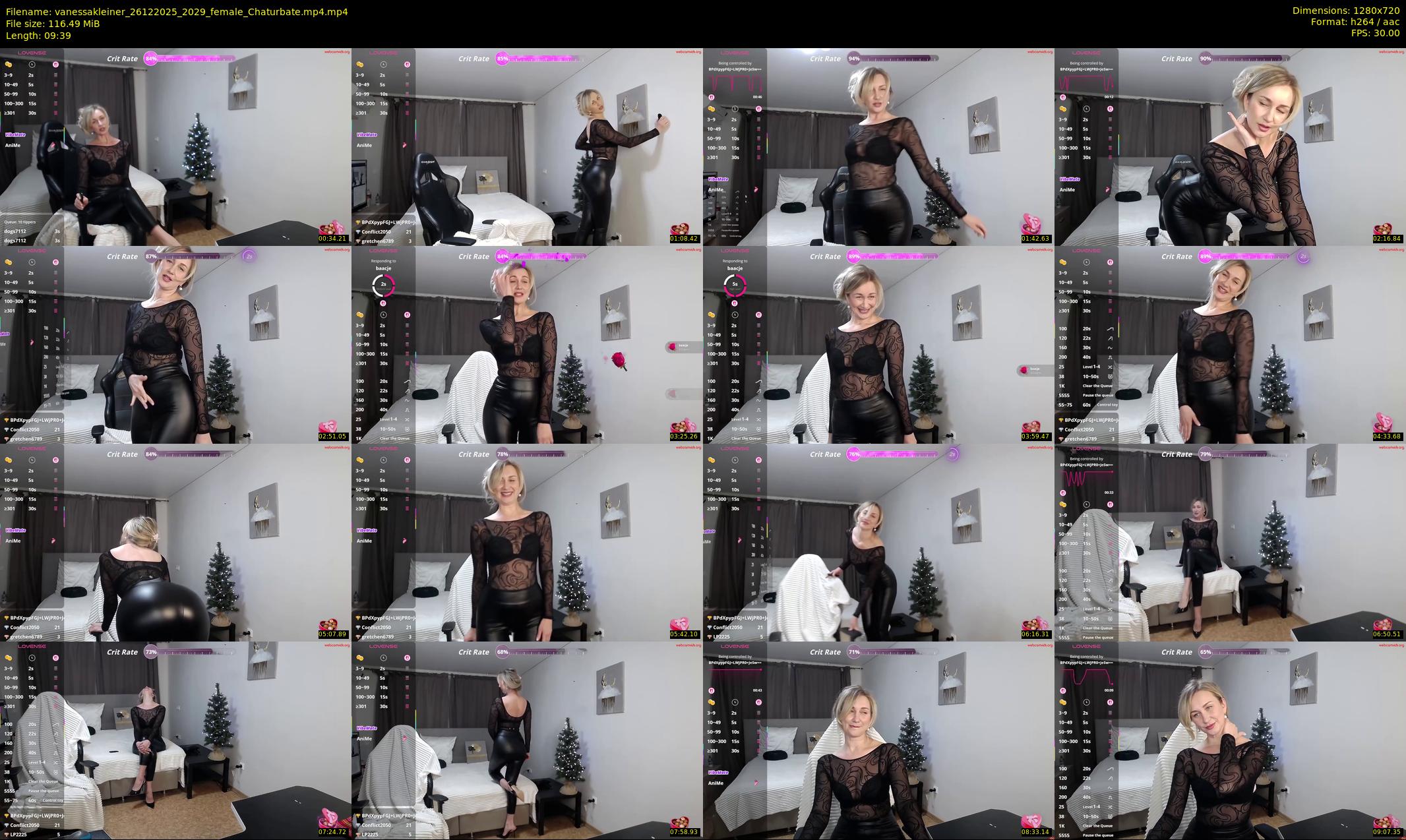 vanessakleiner — 10 minute Chaturbate female cam show recording, 720p, Dec 26, 2025