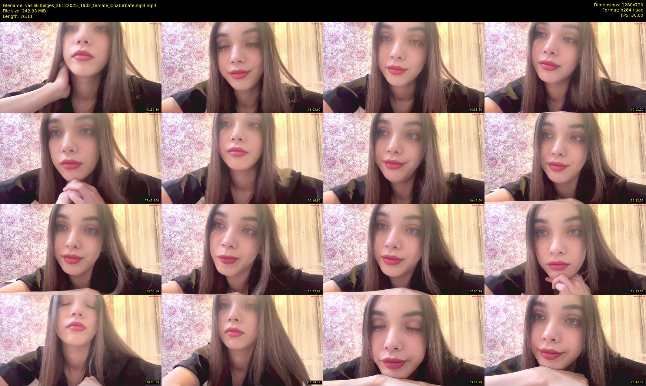 vasilikithilges — 27 minute Chaturbate female cam show recording, 720p, Dec 26, 2025