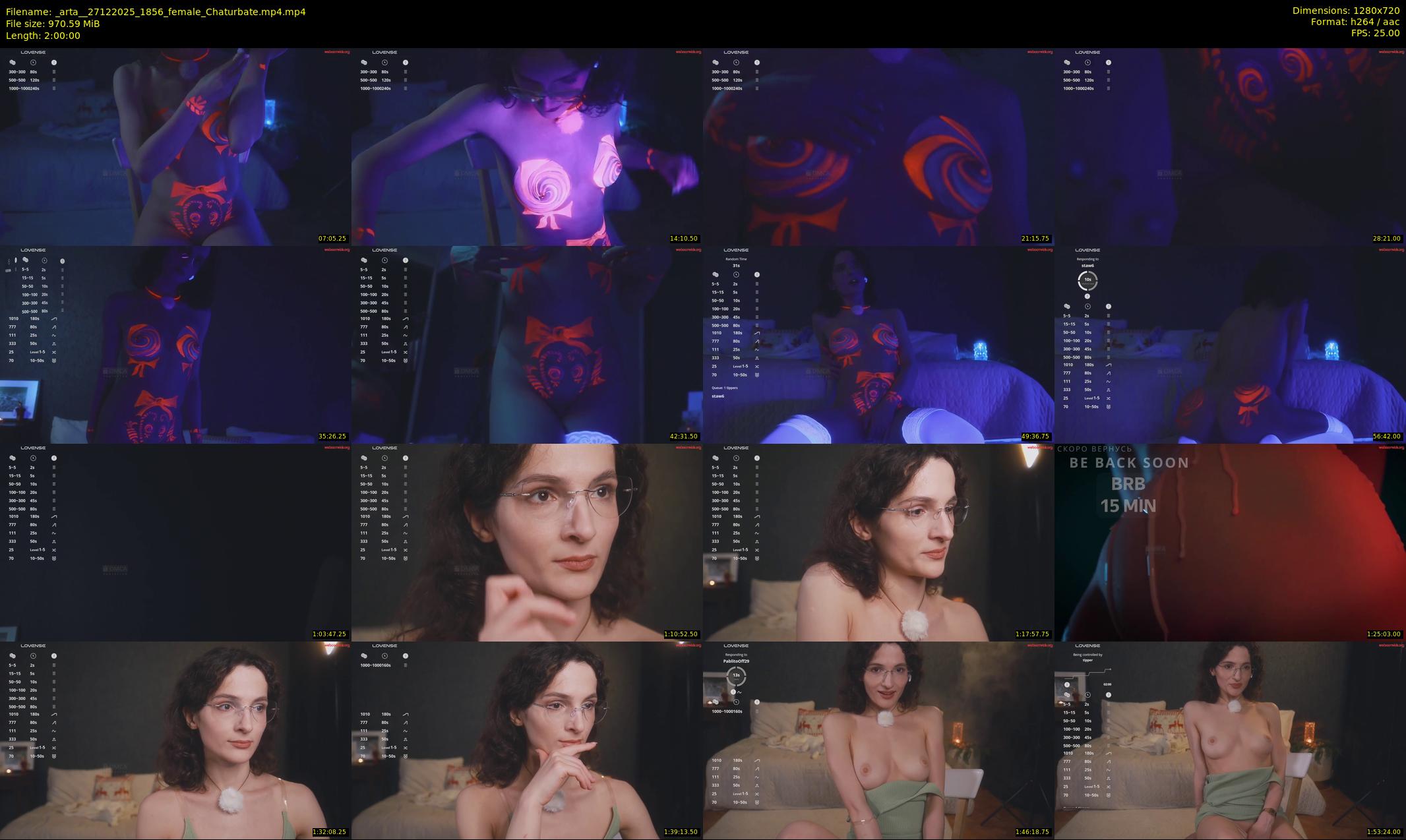 _arta_ — 120 minute Chaturbate female cam show recording, 720p, Dec 27, 2025