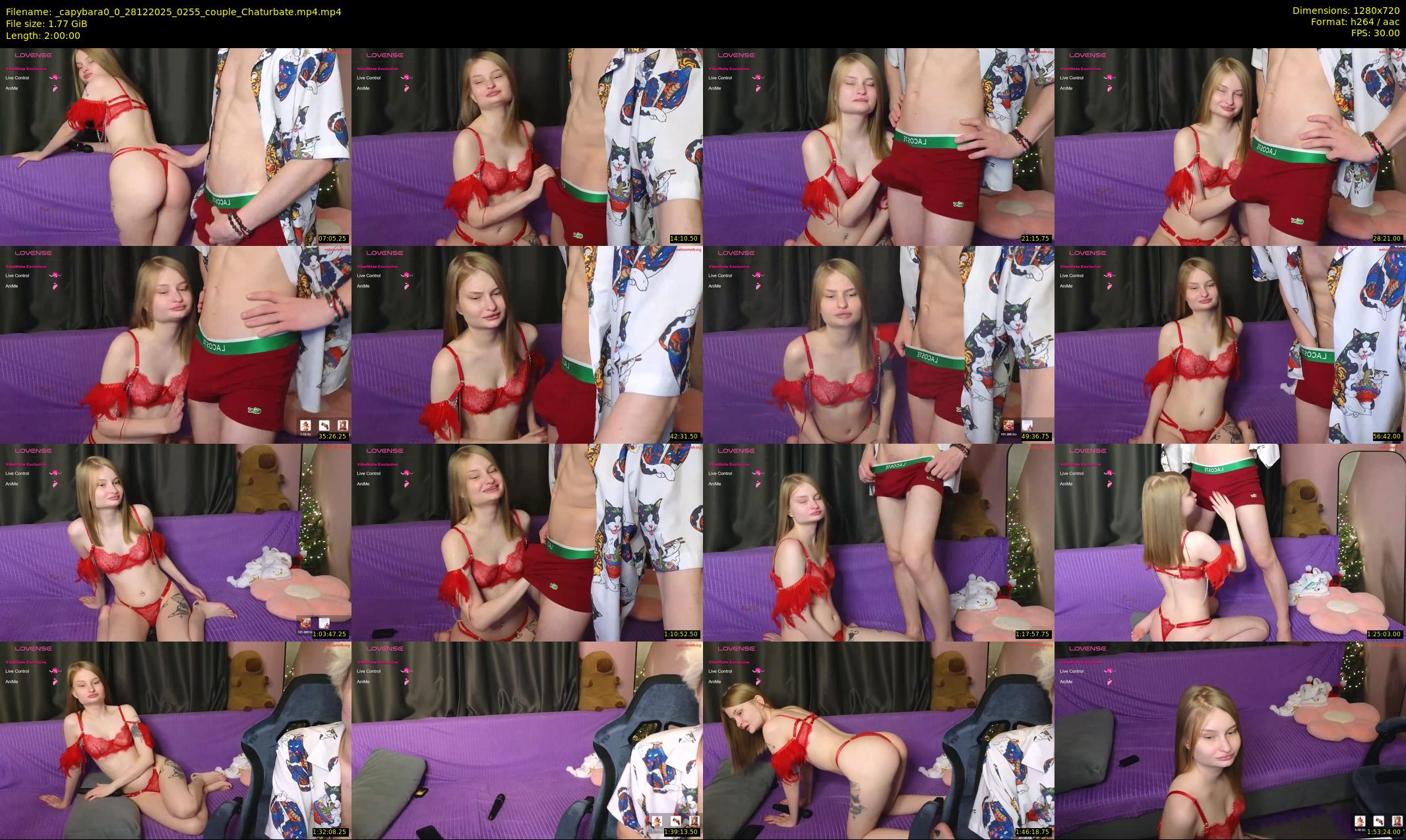 _capybara0_0 — 120 minute Chaturbate couple cam show recording, 720p, Dec 28, 2025