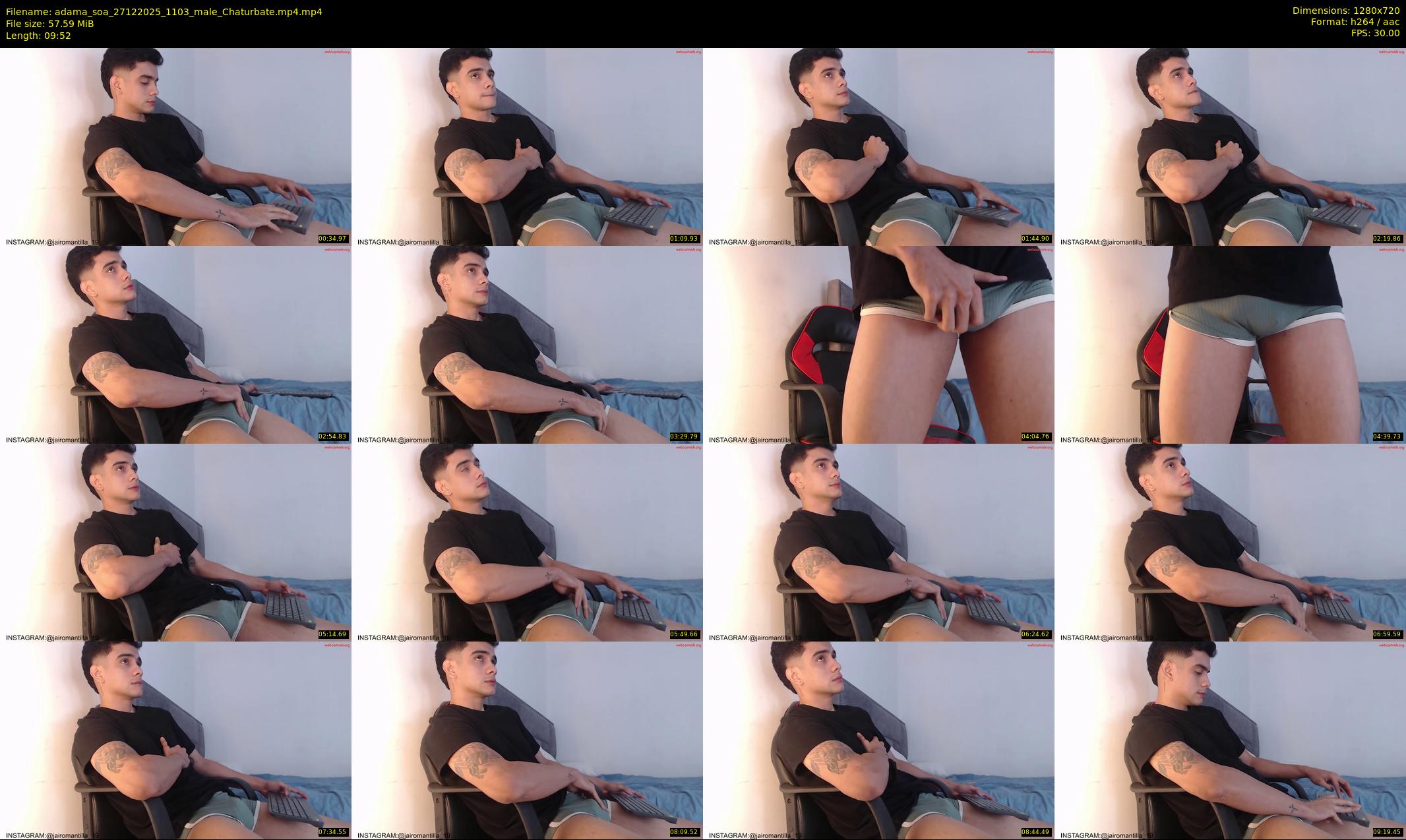 adama_soa — 10 minute Chaturbate male cam show recording, 720p, Dec 27, 2025