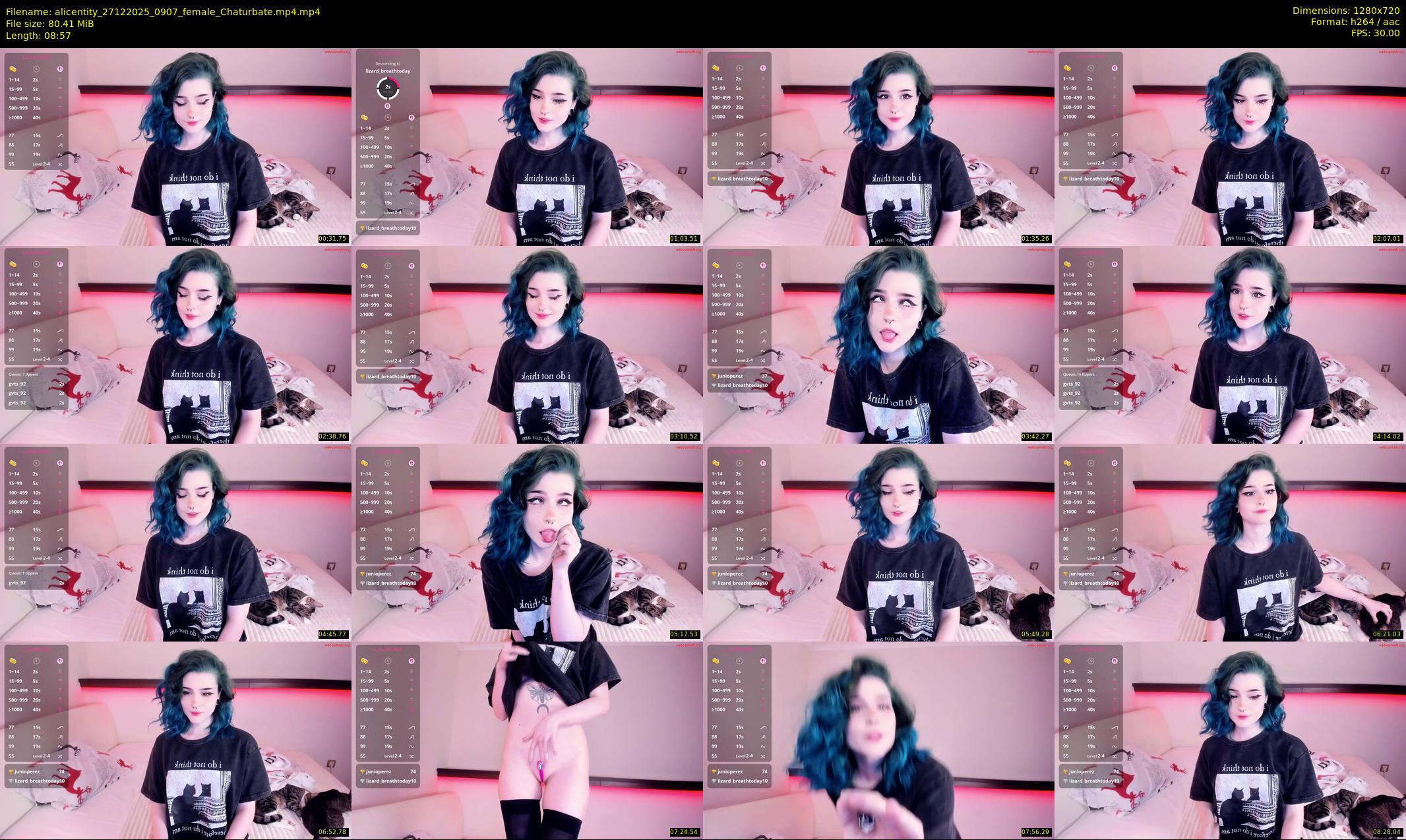 alicentity — 9 minute Chaturbate female cam show recording, 720p, Dec 27, 2025