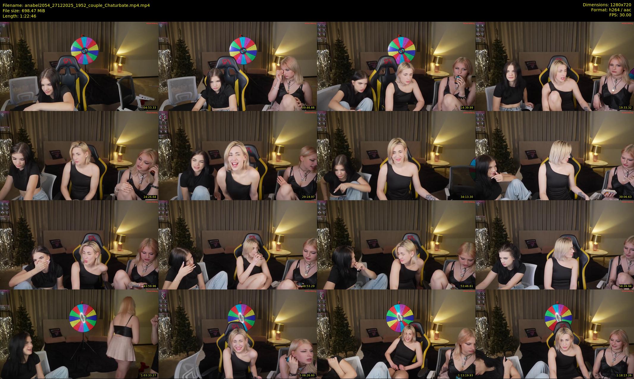 anabel2054 — 83 minute Chaturbate female cam show recording, 720p, Dec 27, 2025