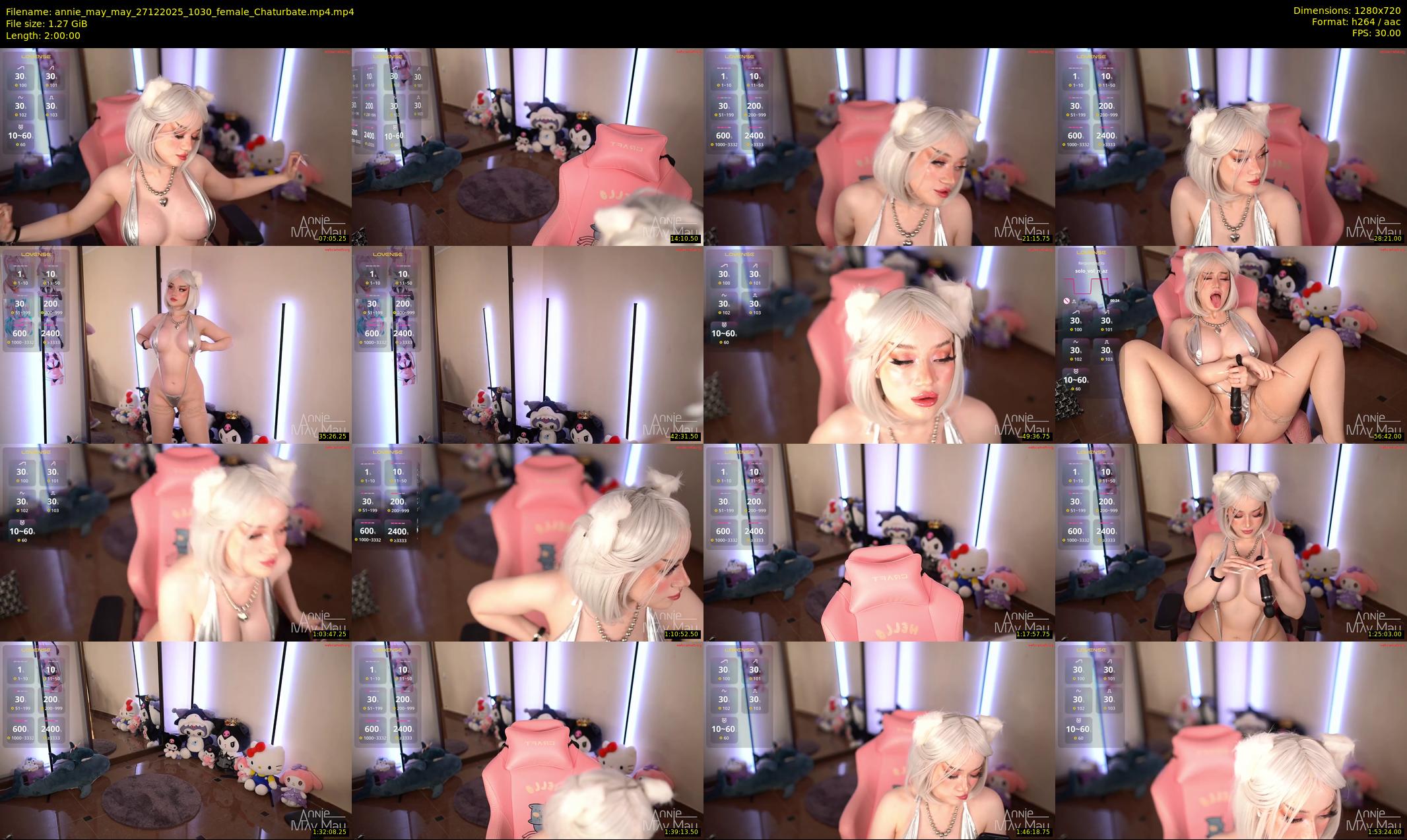 annie_may_may — 120 minute Chaturbate female cam show recording, 720p, Dec 27, 2025
