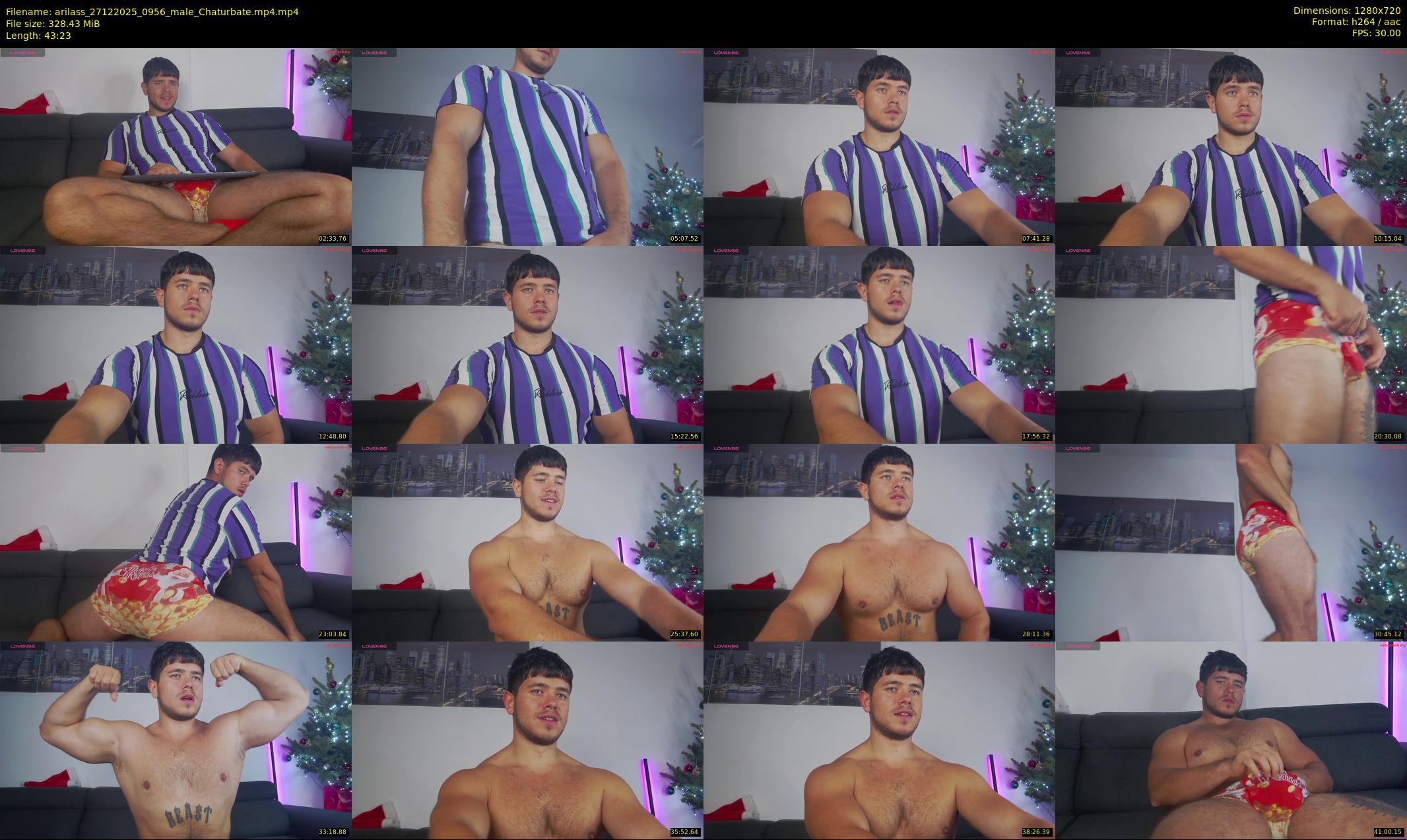arilass — 44 minute Chaturbate male cam show recording, 720p, Dec 27, 2025