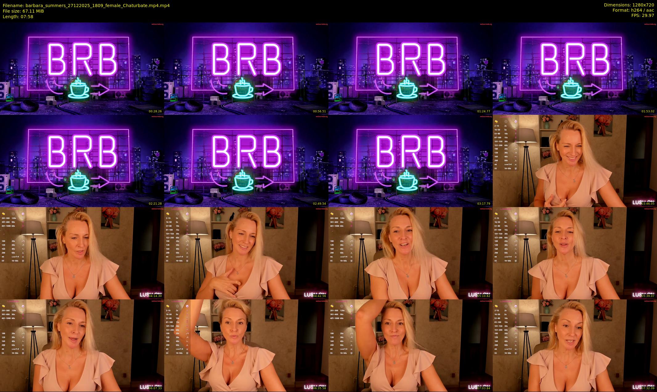 barbara_summers — 8 minute Chaturbate female cam show recording, 720p, Dec 27, 2025