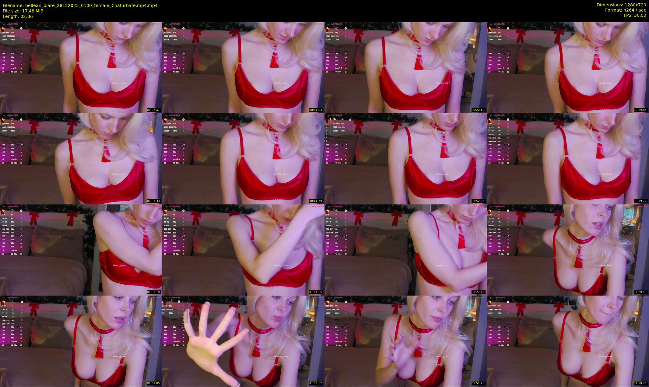 bellean_blare — 3 minute Chaturbate female cam show recording, 720p, Dec 28, 2025