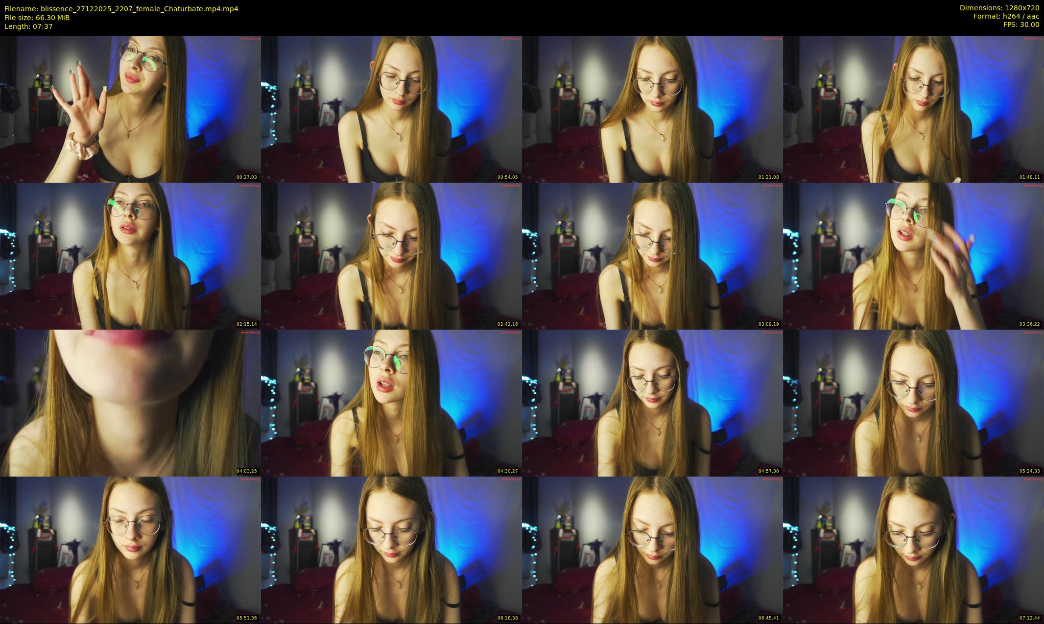blissence — 8 minute Chaturbate female cam show recording, 720p, Dec 27, 2025