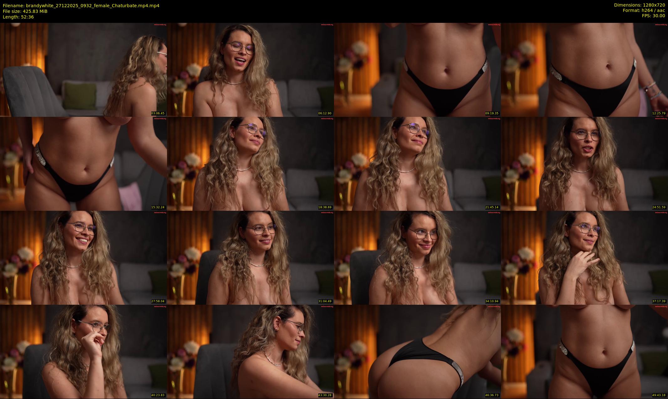 brandywhite — 53 minute Chaturbate female cam show recording, 720p, Dec 27, 2025