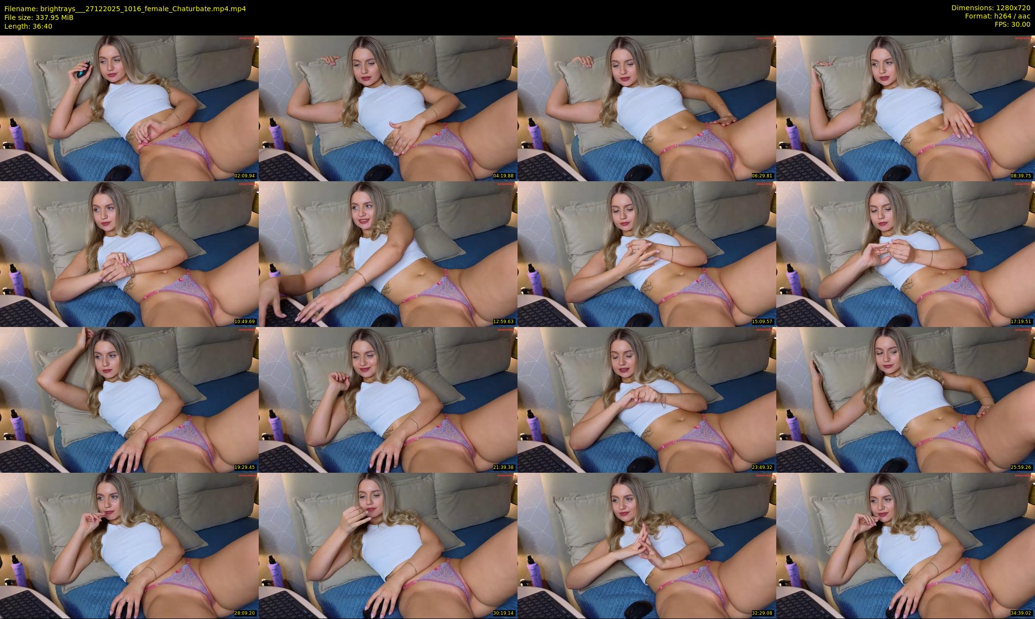 brightrays__ — 37 minute Chaturbate female cam show recording, 720p, Dec 27, 2025