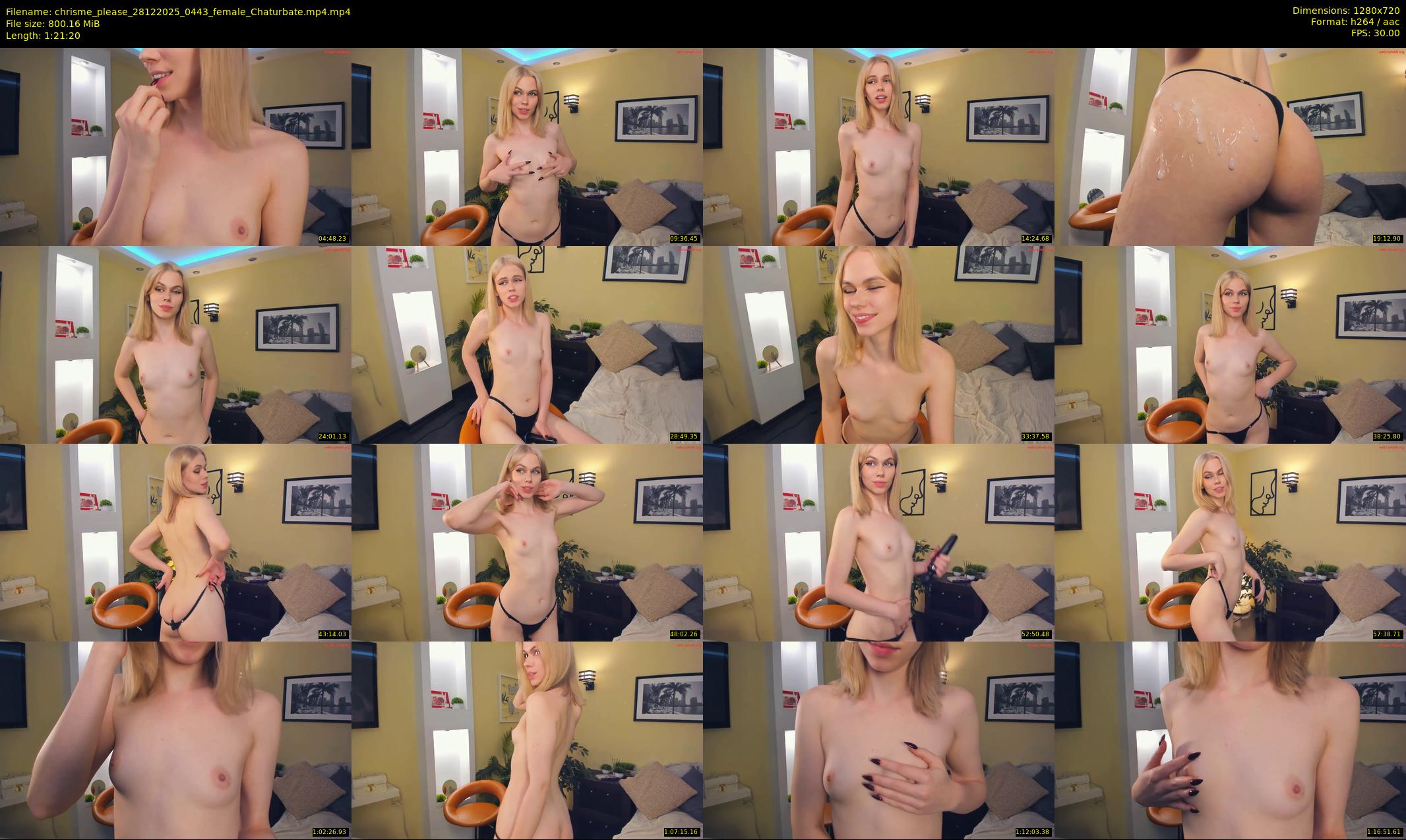 chrisme_please — 82 minute Chaturbate female cam show recording, 720p, Dec 28, 2025