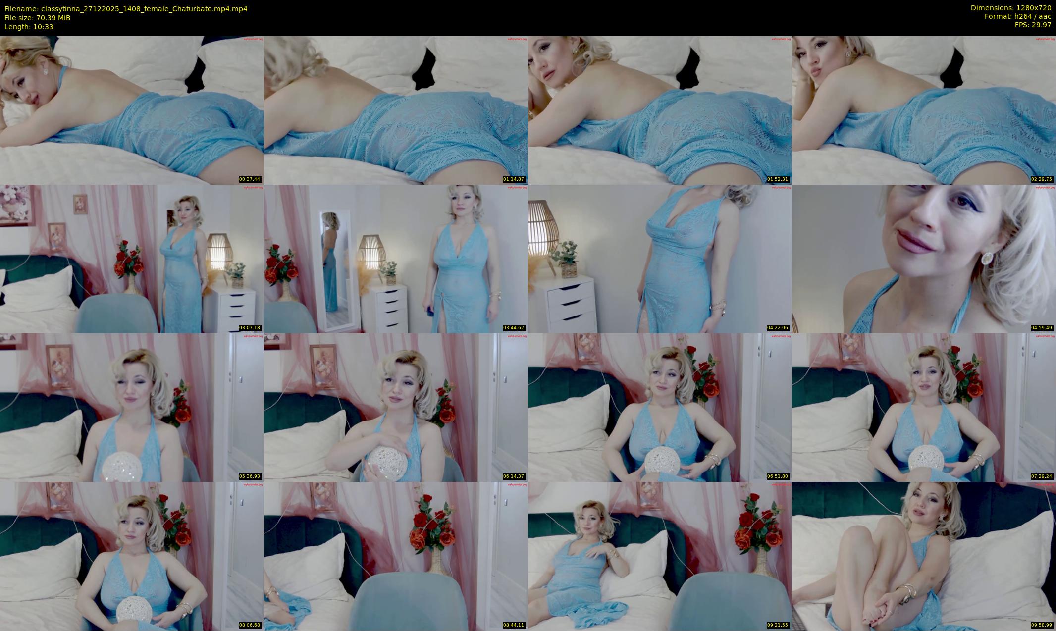 classytinna — 11 minute Chaturbate female cam show recording, 720p, Dec 27, 2025