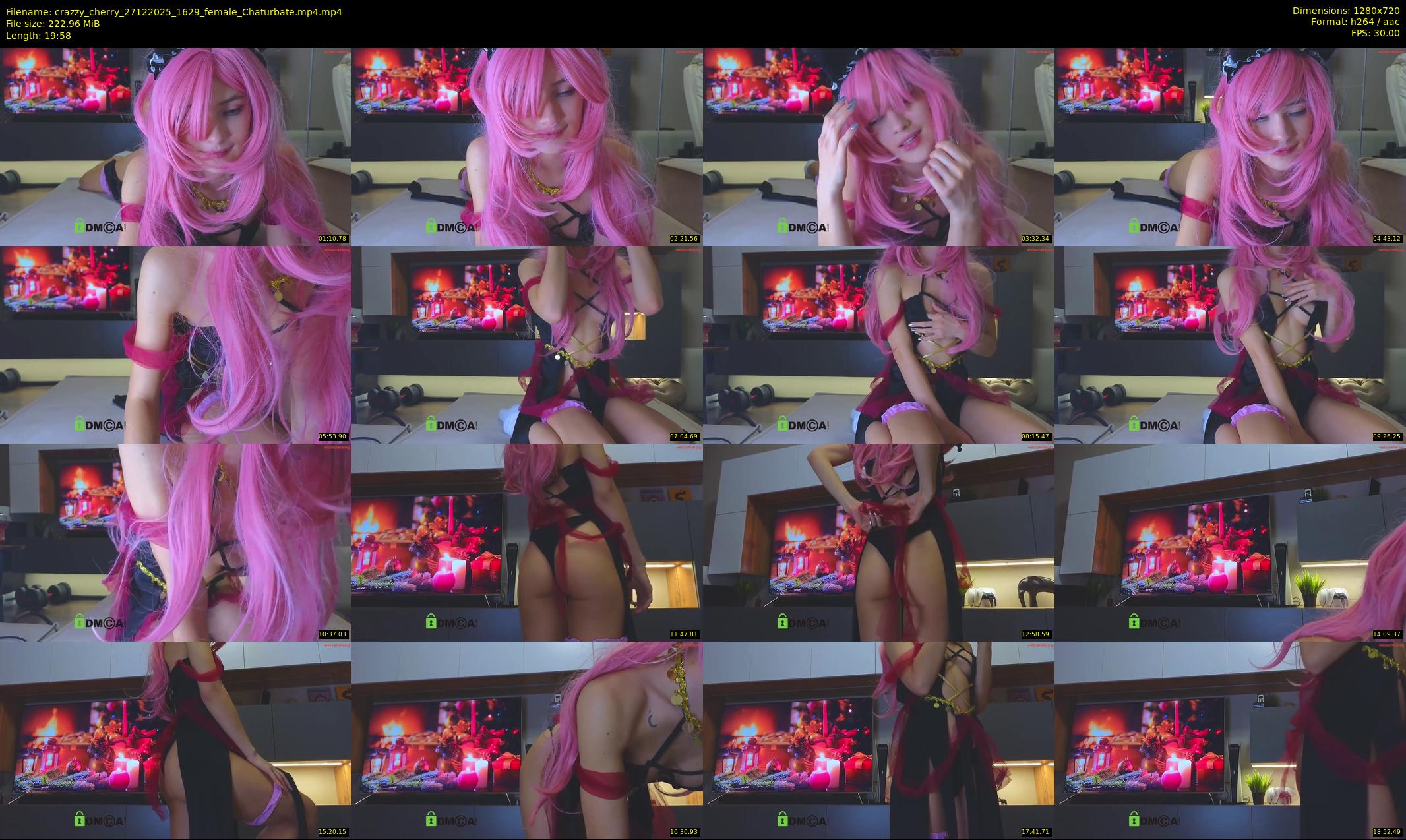 crazzy_cherry — 20 minute Chaturbate female cam show recording, 720p, Dec 27, 2025