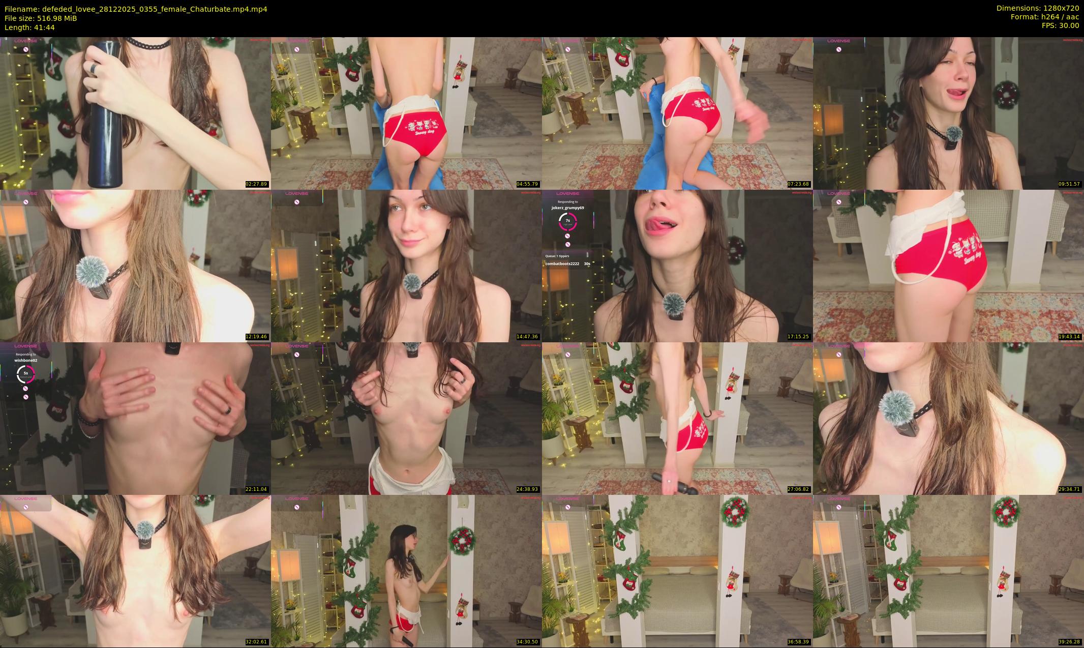 defeded_lovee — 42 minute Chaturbate female cam show recording, 720p, Dec 28, 2025