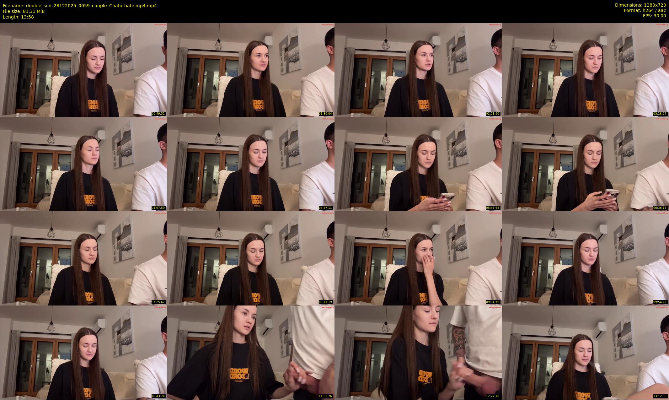 double_sun — 14 minute Chaturbate couple cam show recording, 720p, Dec 28, 2025
