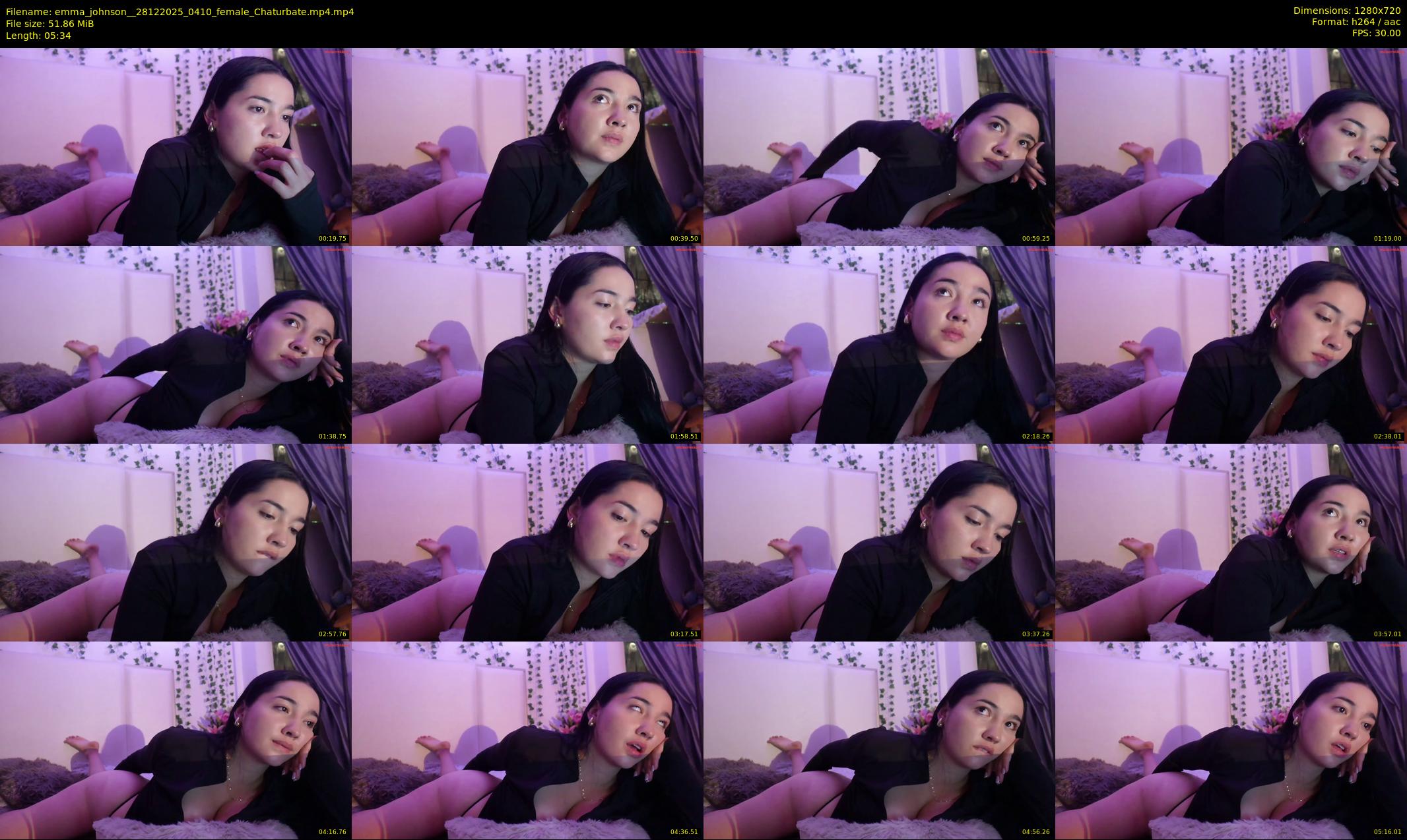 emma_johnson_ — 6 minute Chaturbate female cam show recording, 720p, Dec 28, 2025